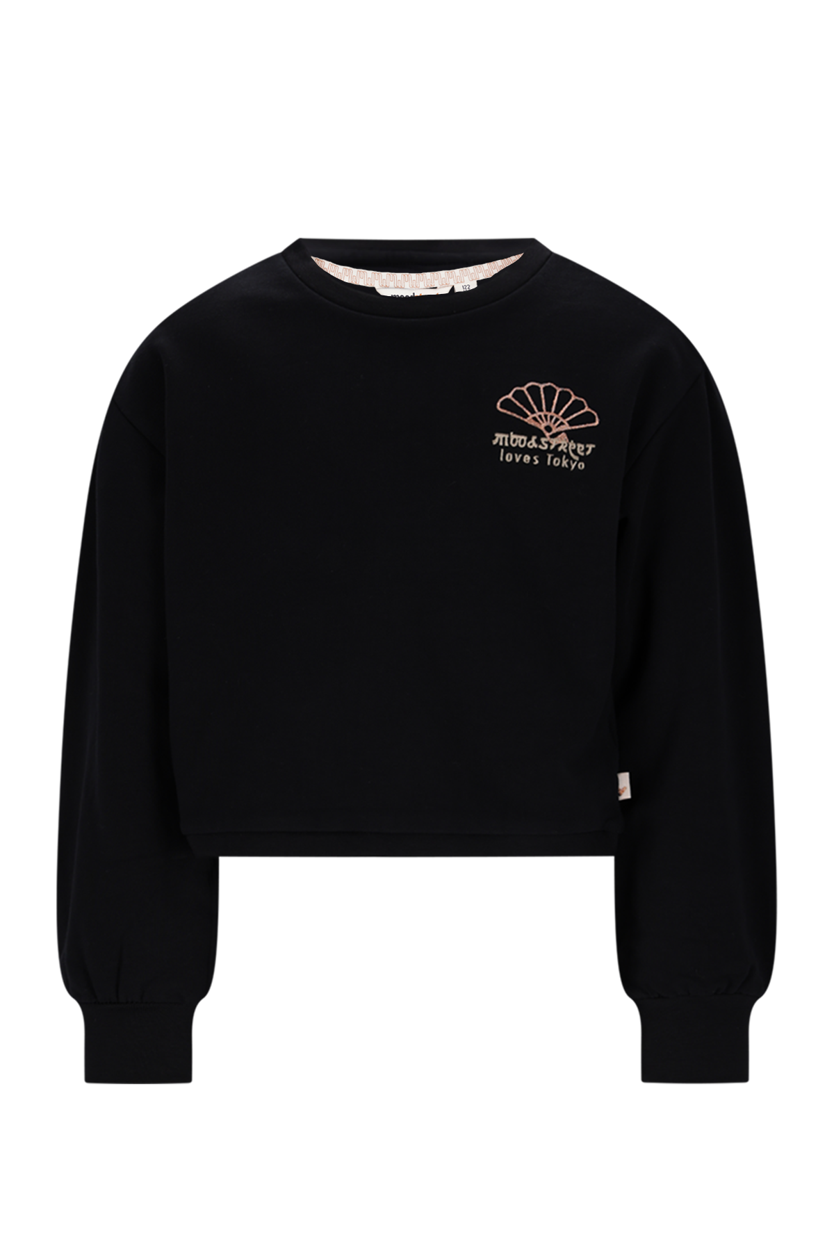 Moodstreet Sota Cropped Sweater -Zwart-
