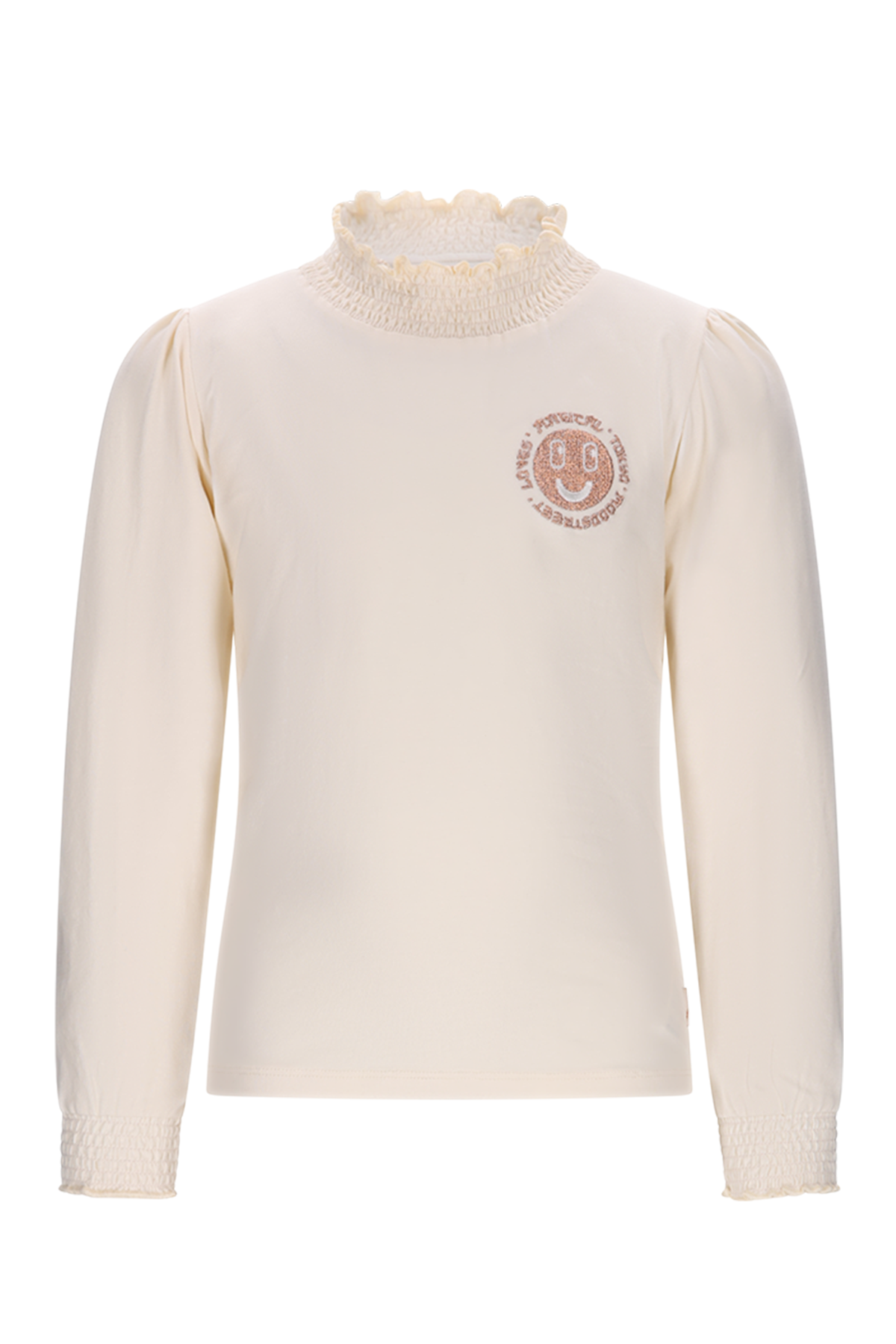 Moodstreet Laure Smock Longsleeve -Off-White-