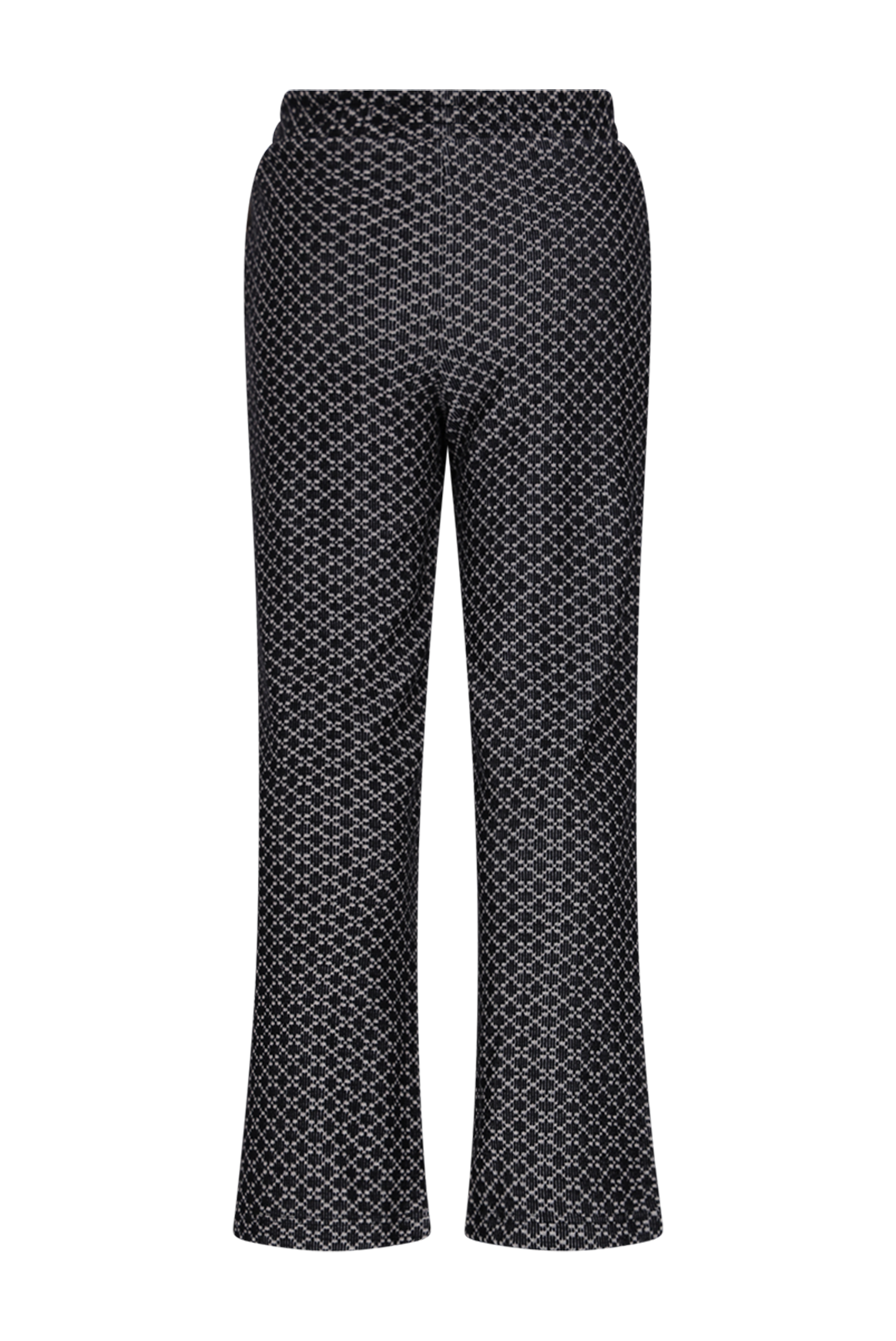 Moodstreet Belle Jacquard Pants -Zwart-