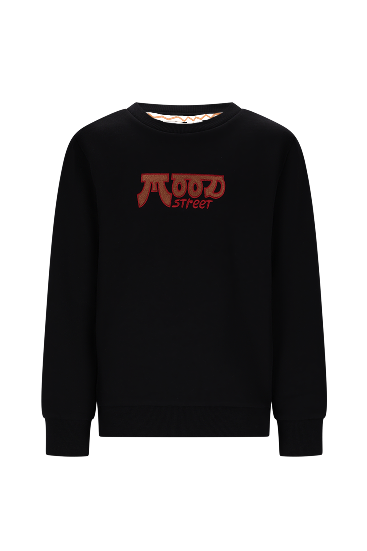 Moodstreet Sev Fancy Embro Sweater -Zwart-