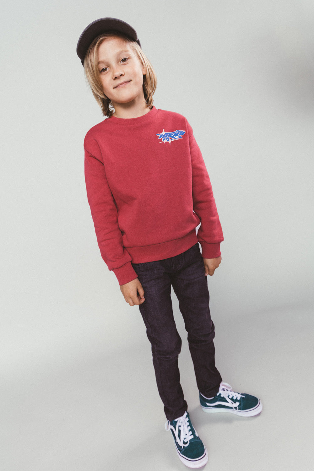 Moodstreet Simon Race-Car Sweater -Bordeaux-