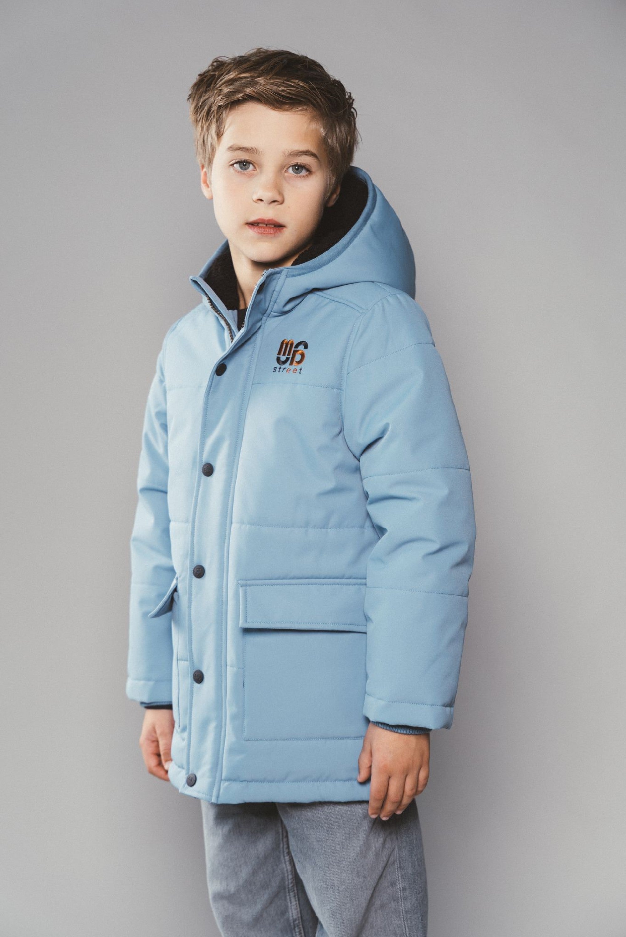 Moodstreet JASPER gewatteerde parka - Ice Blue