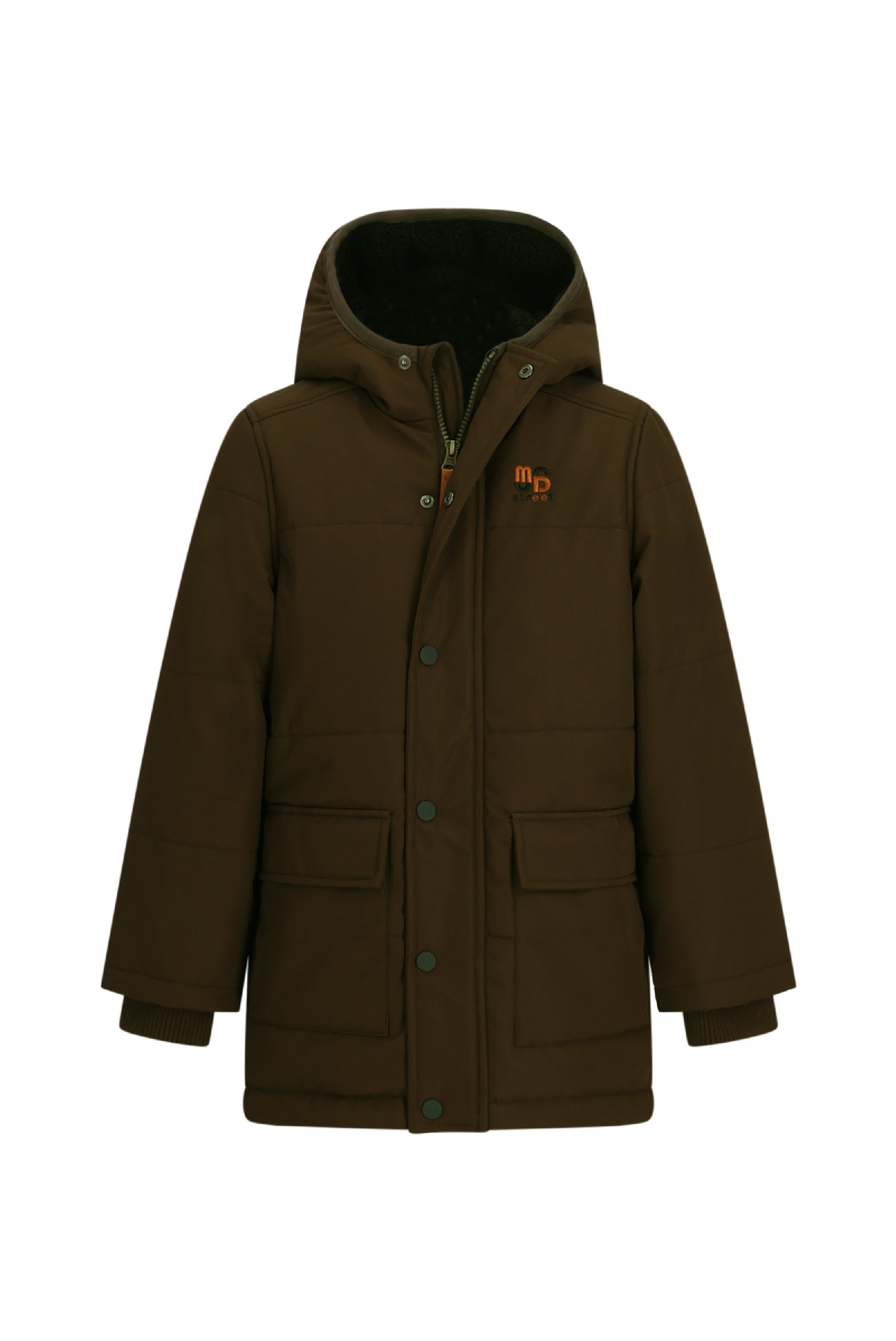 Moodstreet JASPER gewatteerde parka - Cocoa