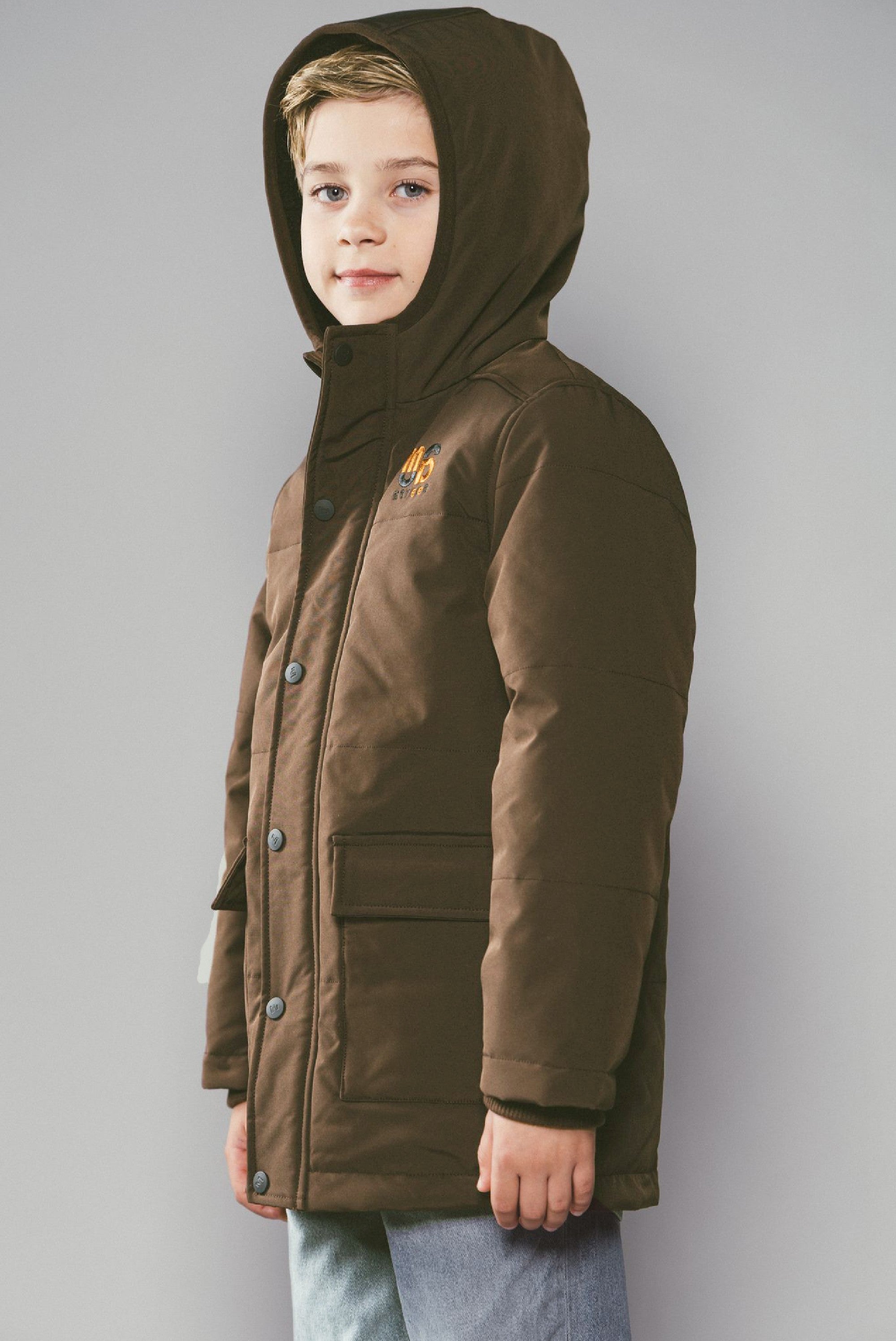 Moodstreet JASPER gewatteerde parka - Cocoa