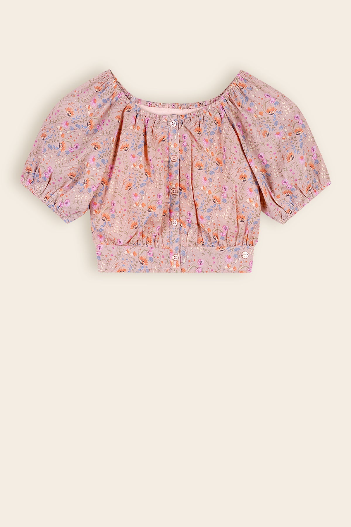 Tomas Gebloemde Blouses Zand