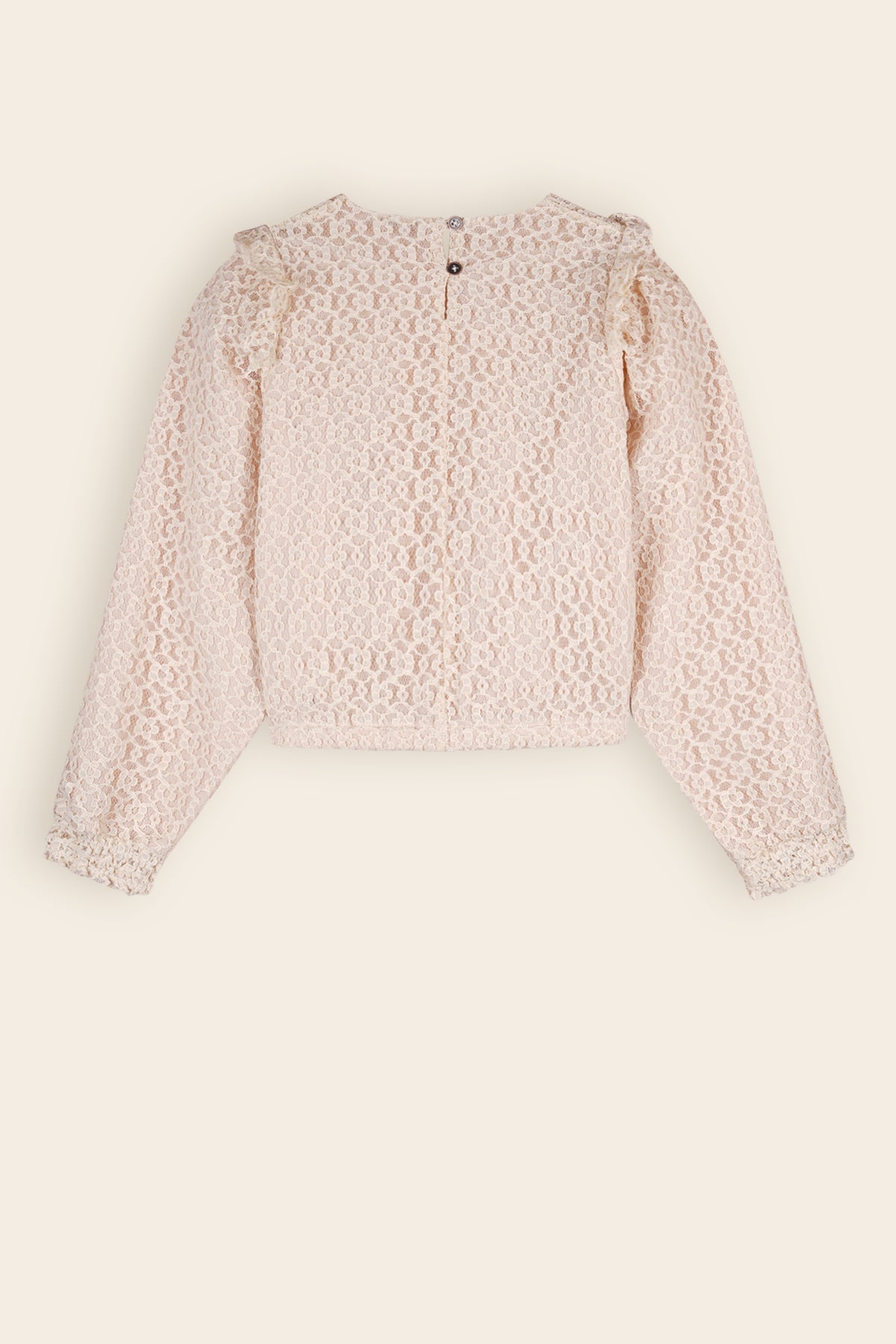 NoNo Tirzy Kanten Blouse Ivoor