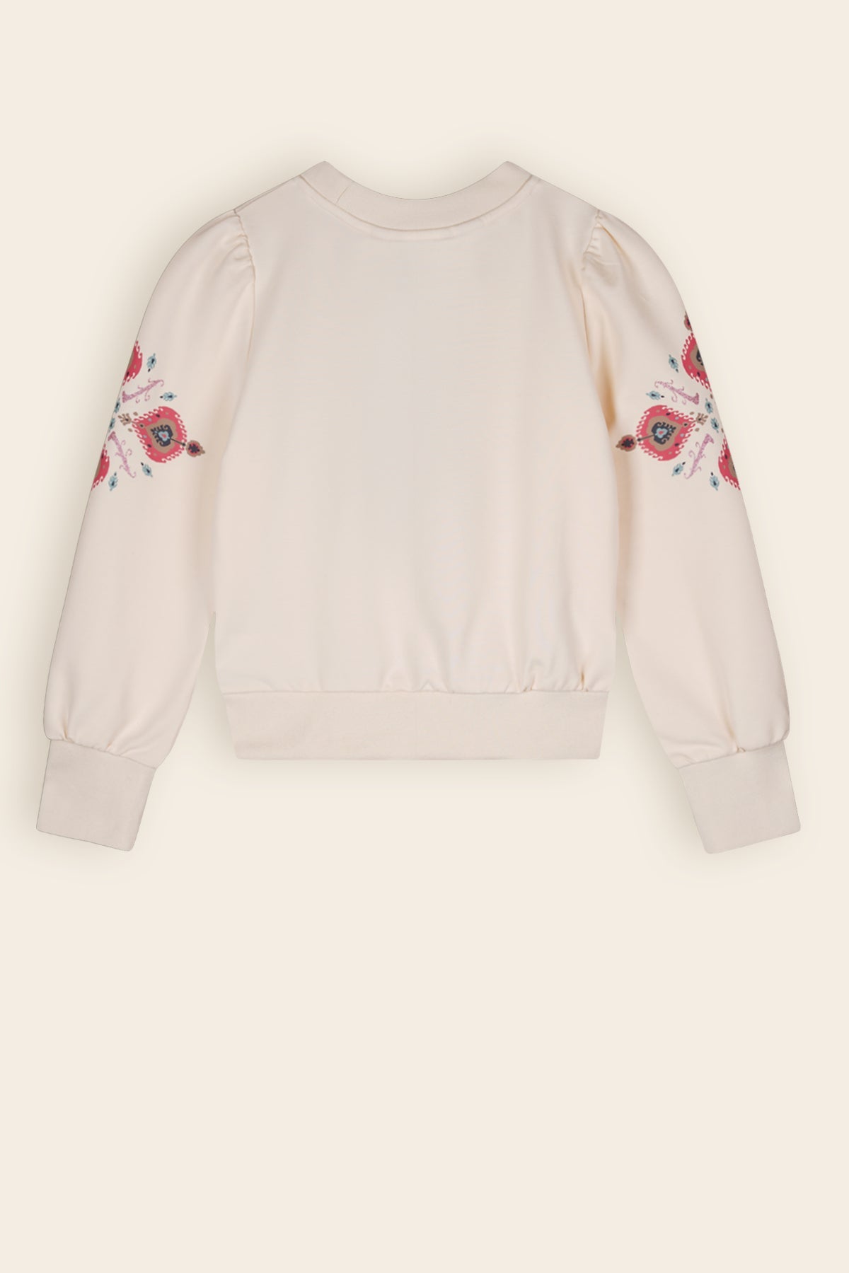 NoNo Kulet Sweater met Pofmouwen Ivoor