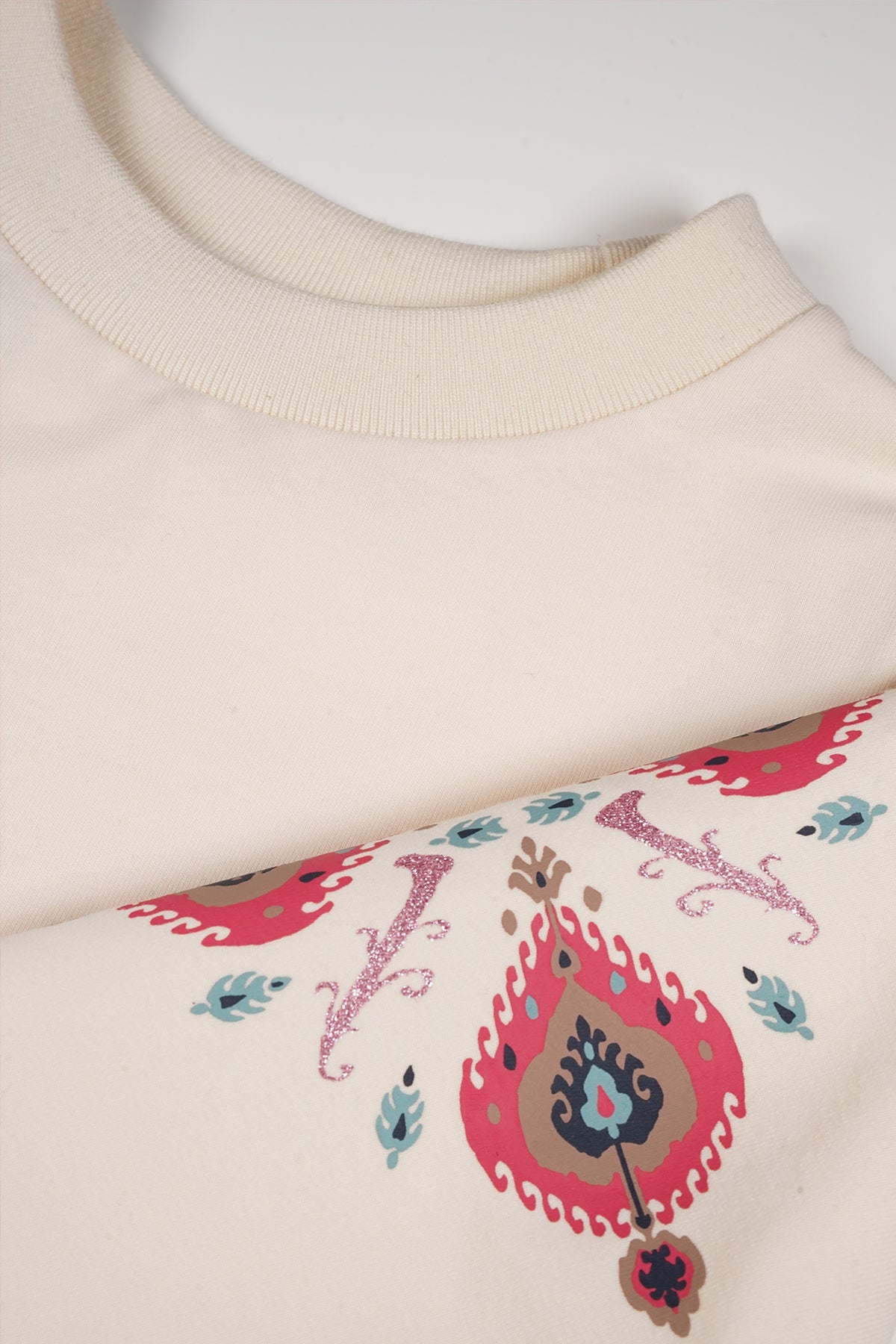 NoNo Kulet Sweater met Pofmouwen Ivoor