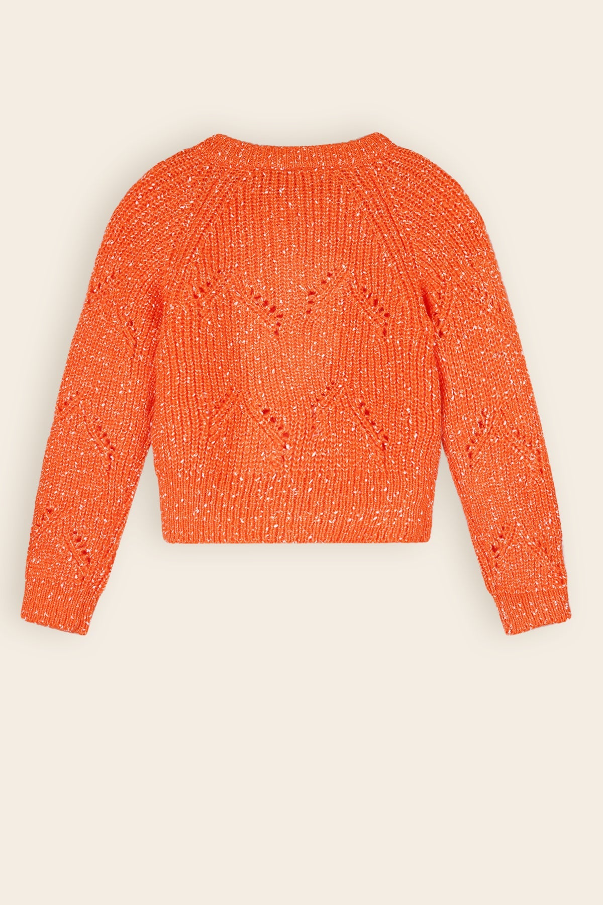 NoNo Aloha Gebreid Vest van Spikkelgaren Rood