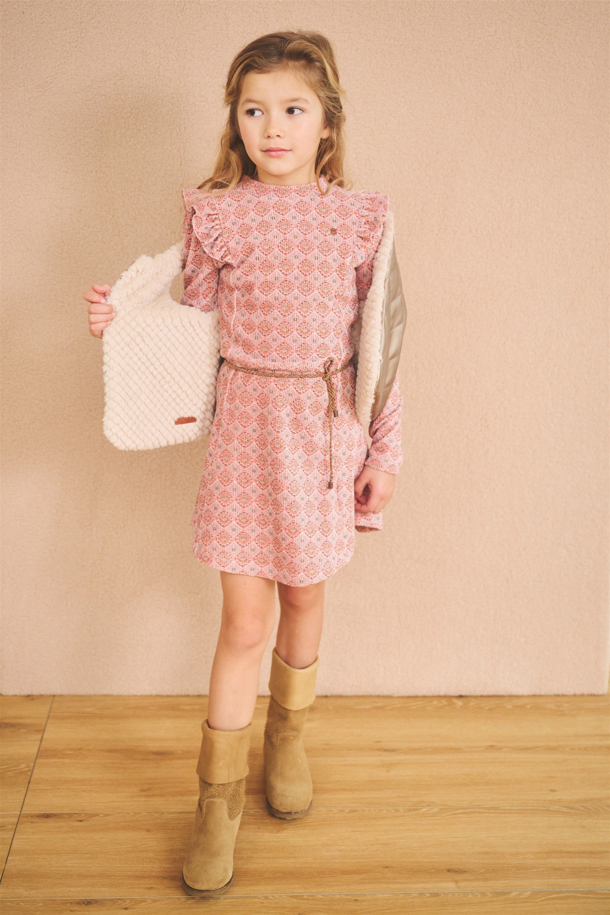 NoNo Kate Reversible Gilet met Fur & Fake Leather Ivoor