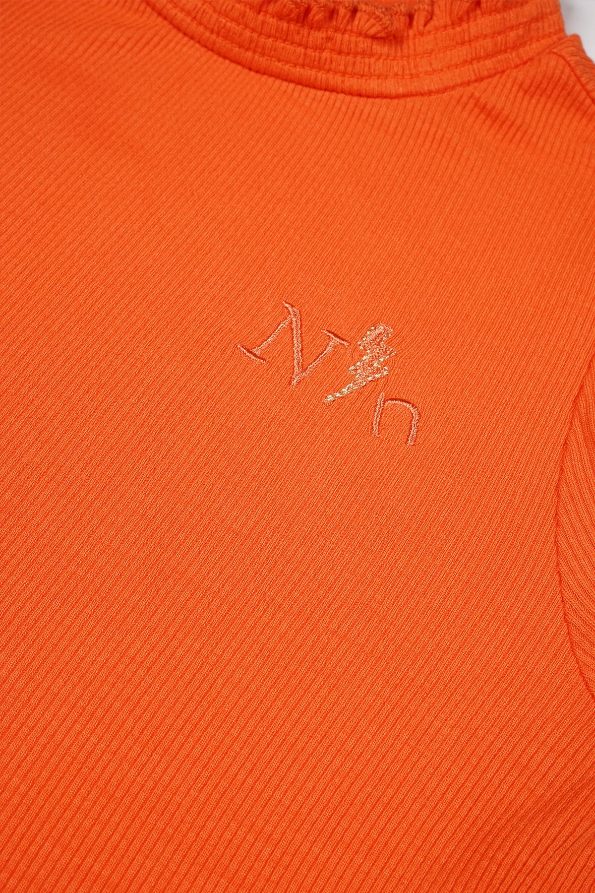 Koss Rib Jersey Tshirt Rood