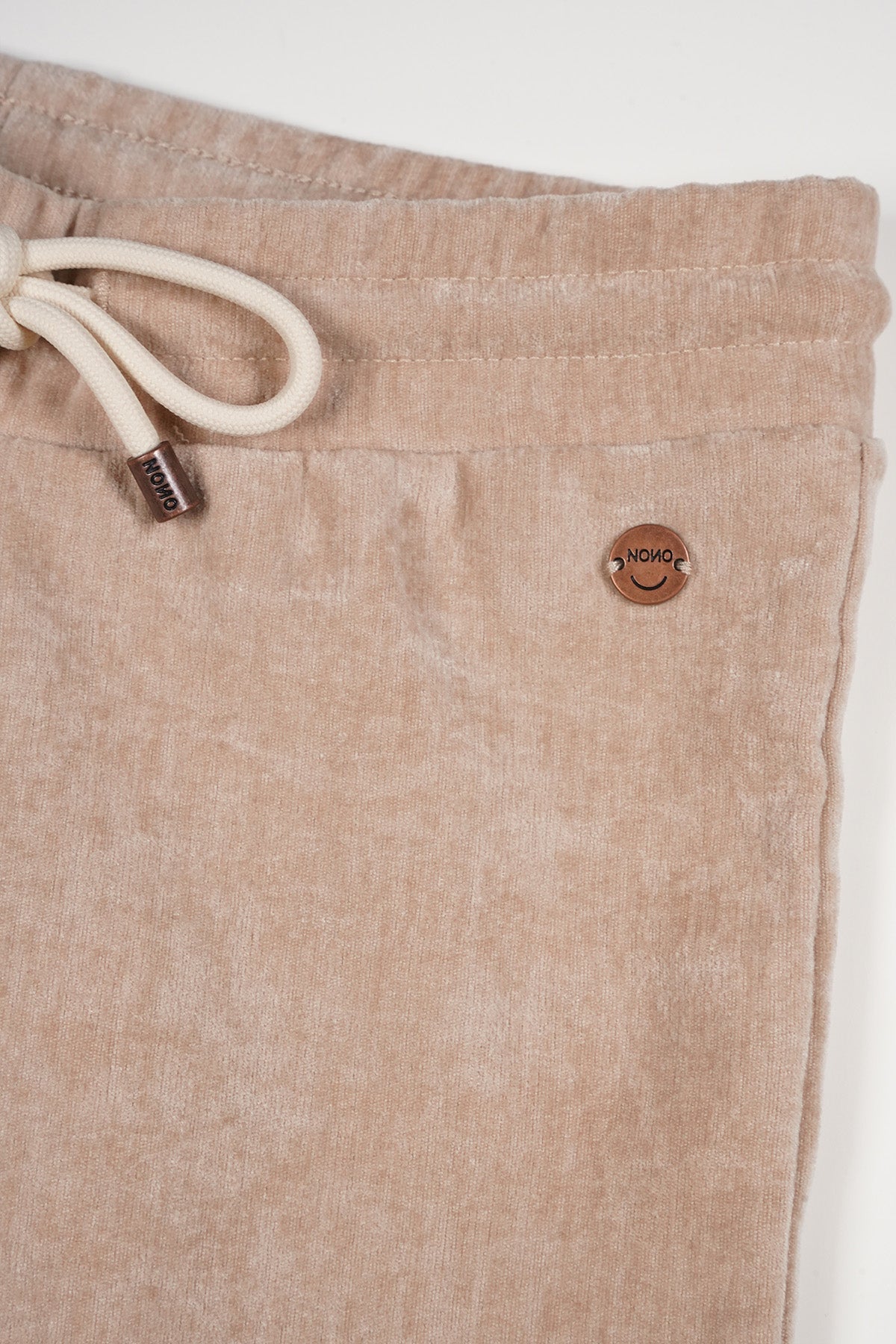 NoNo Sady Velvet Stretch Flared Broek Ivoor