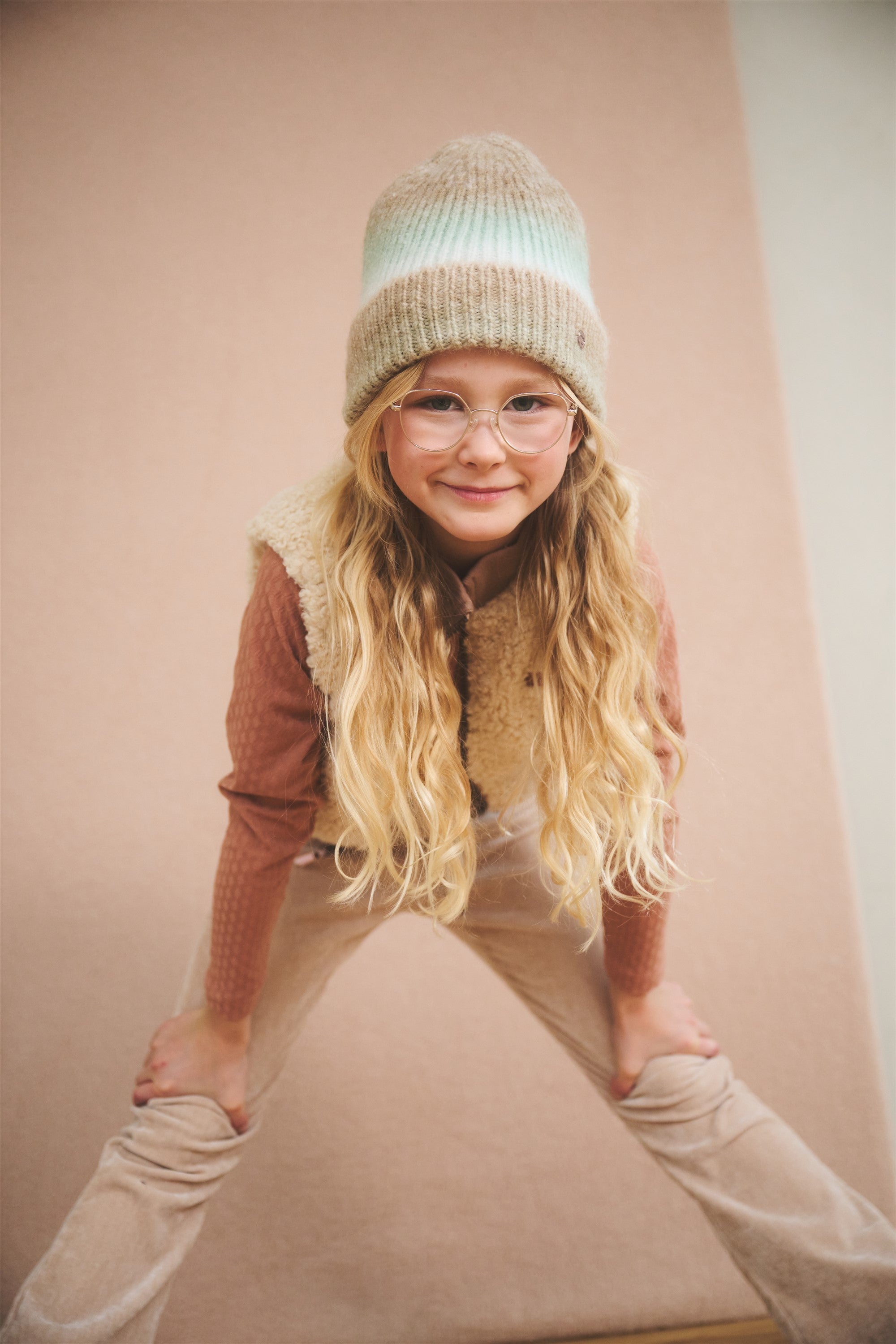 NoNo Sady Velvet Stretch Flared Broek Ivoor