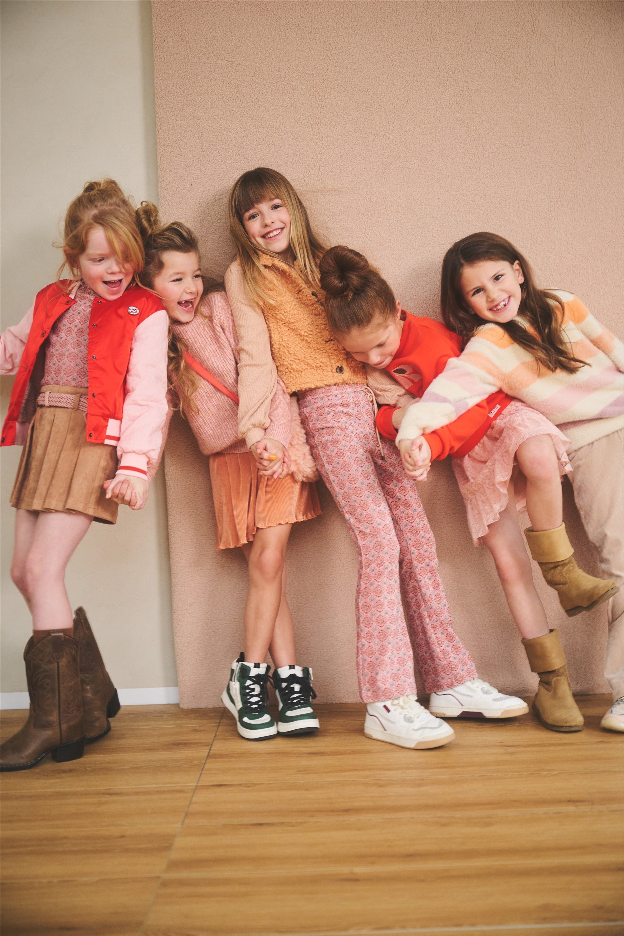 NoNo Sella Suede Skort met Riem Taupe