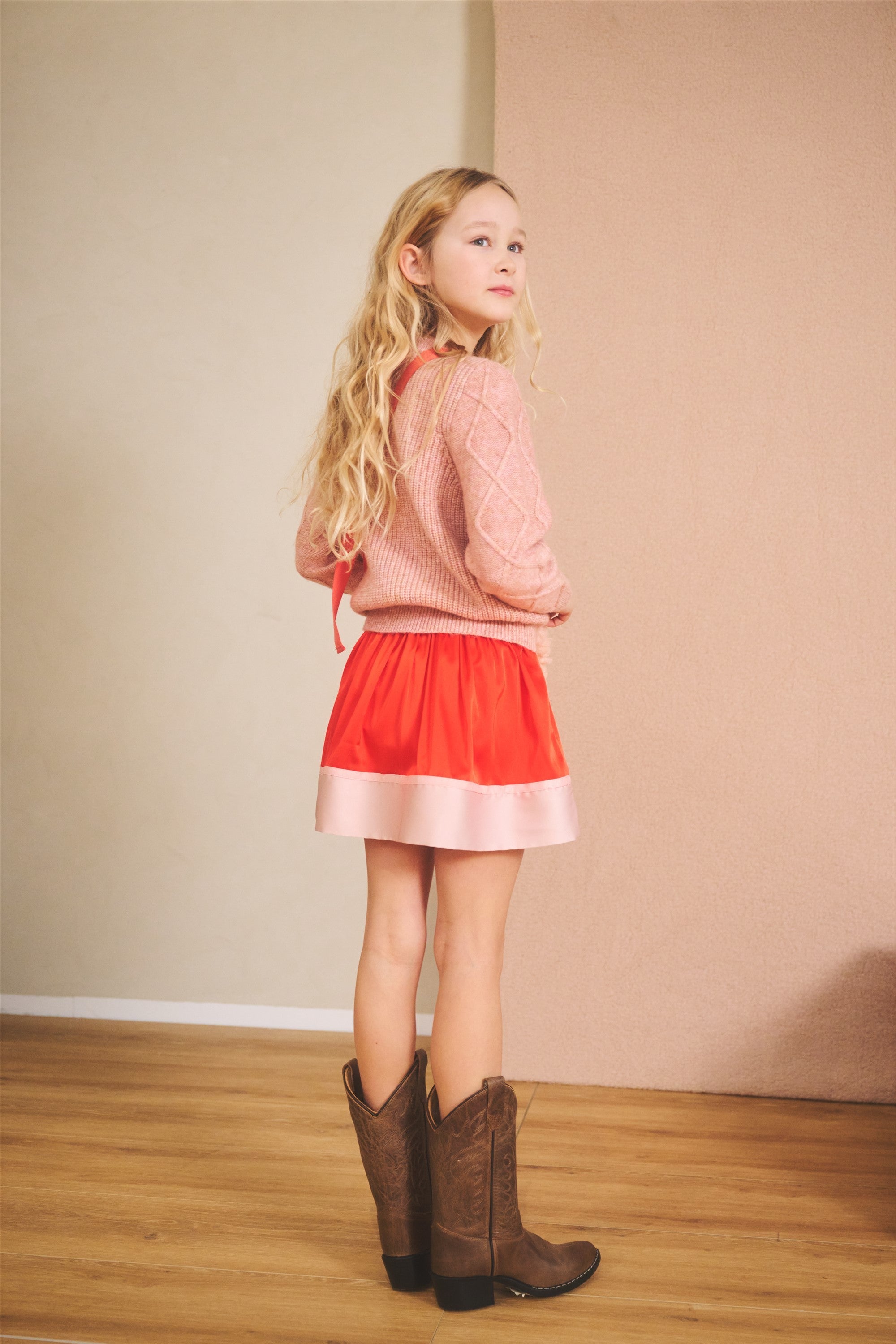 NoNo Nika Satijnen Rok Rood