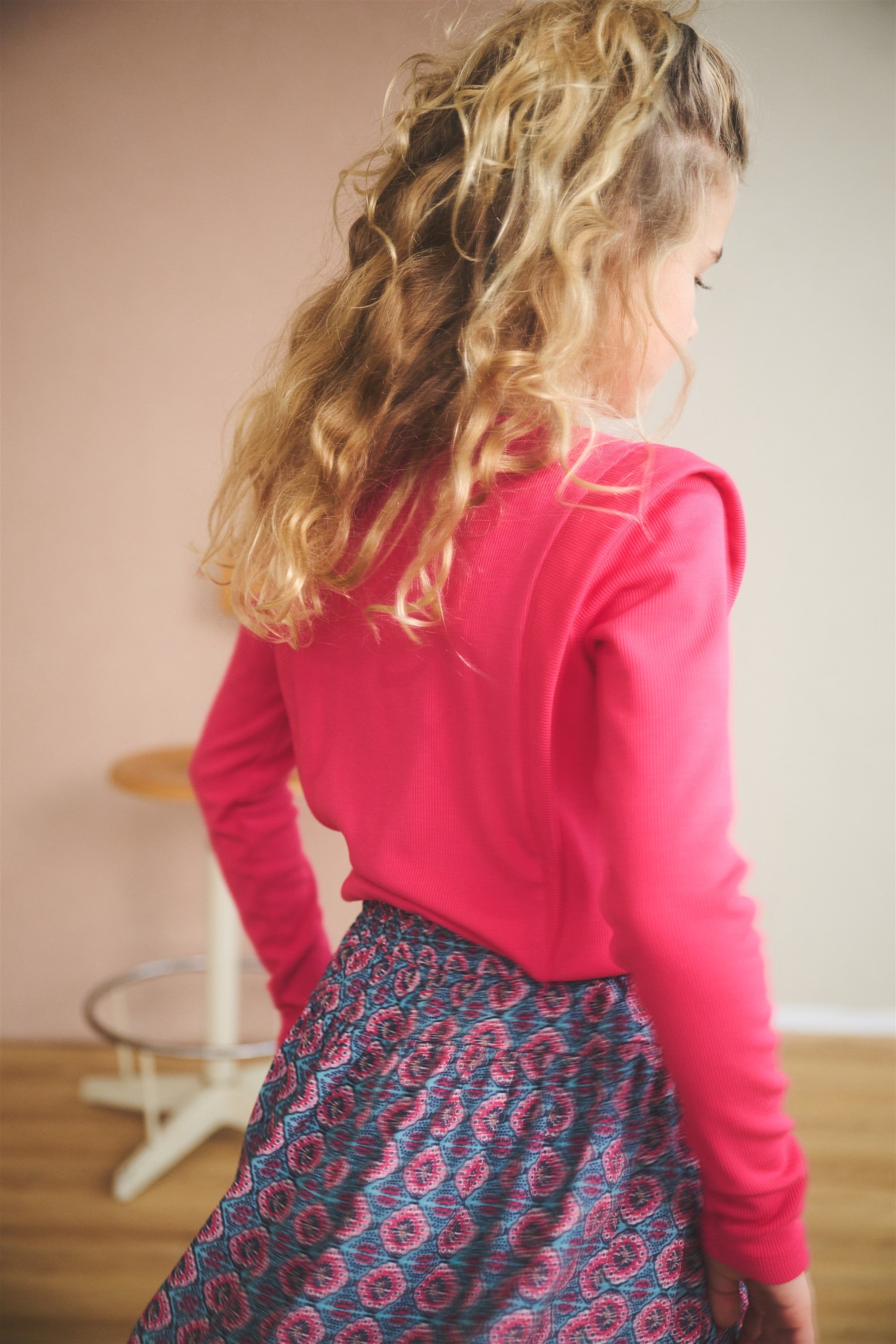 NoNo Morly Combi Jurk Roze