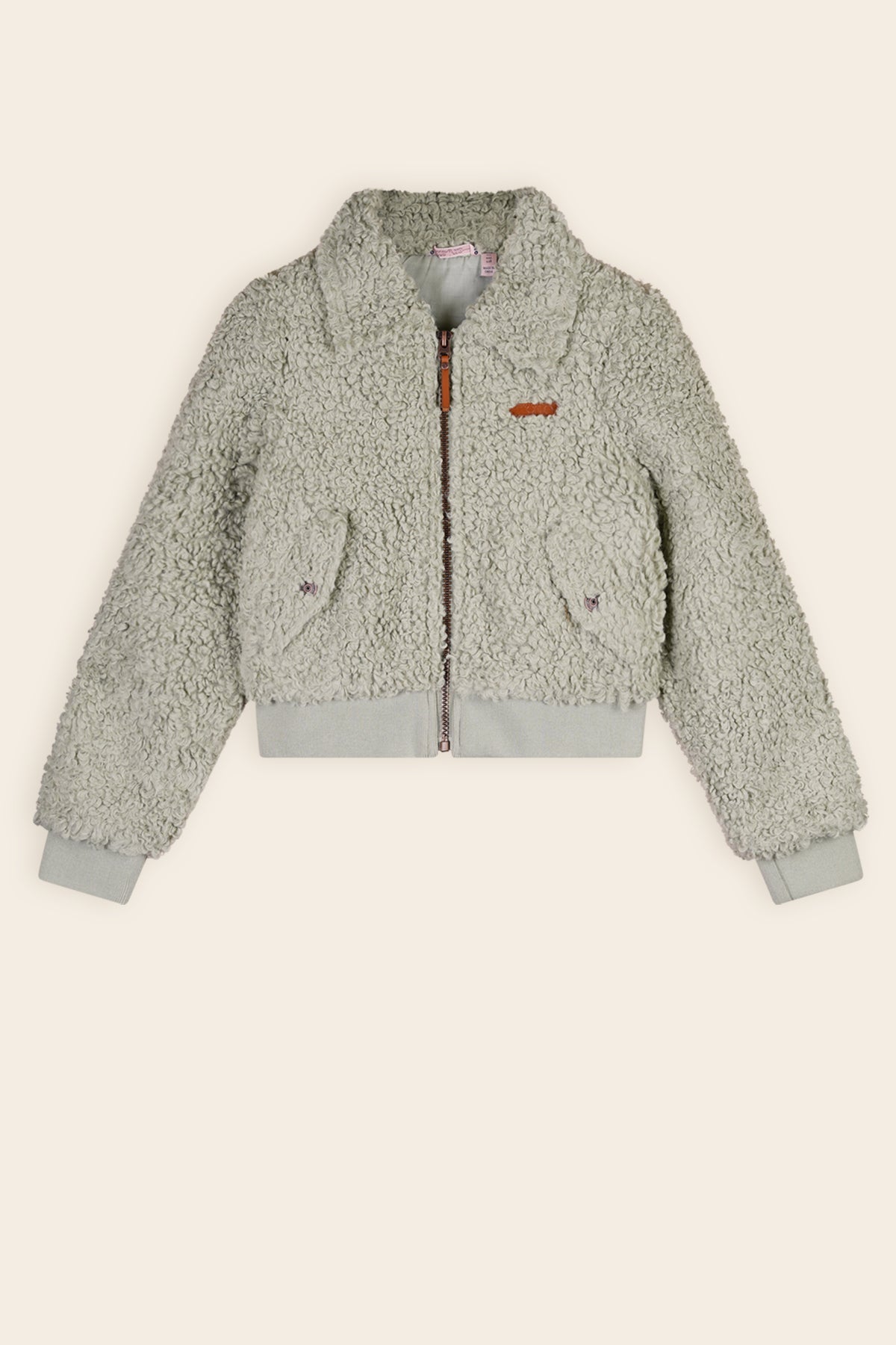 Dovy Curly Fur Binnen Jas Groen