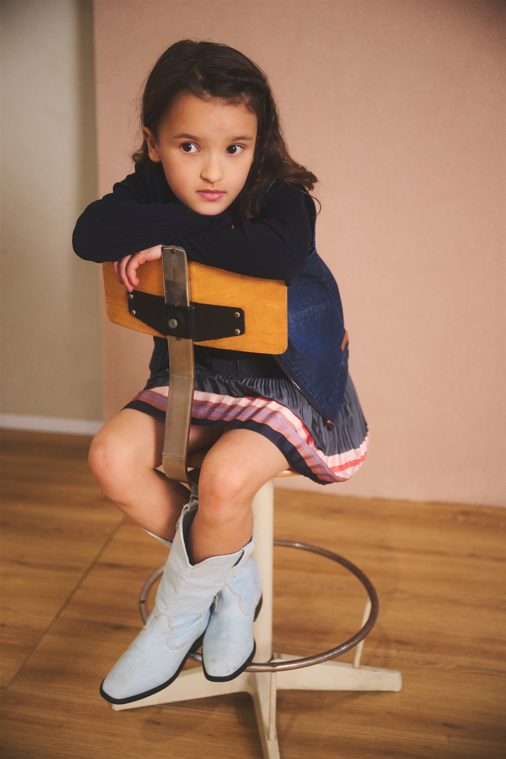 NoNo Dory Blue Denim Gilet Navy