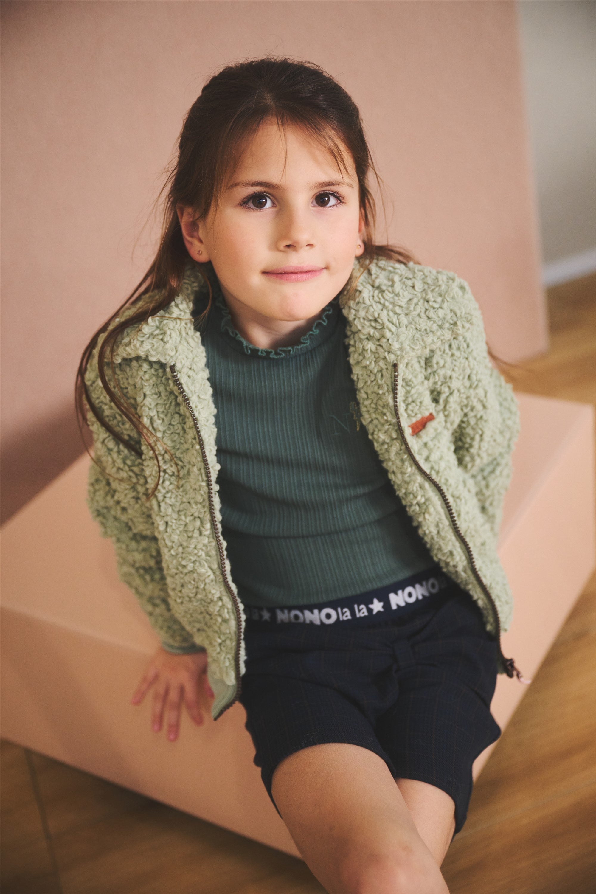 NoNo Koss Rib Jersey Tshirt Groen