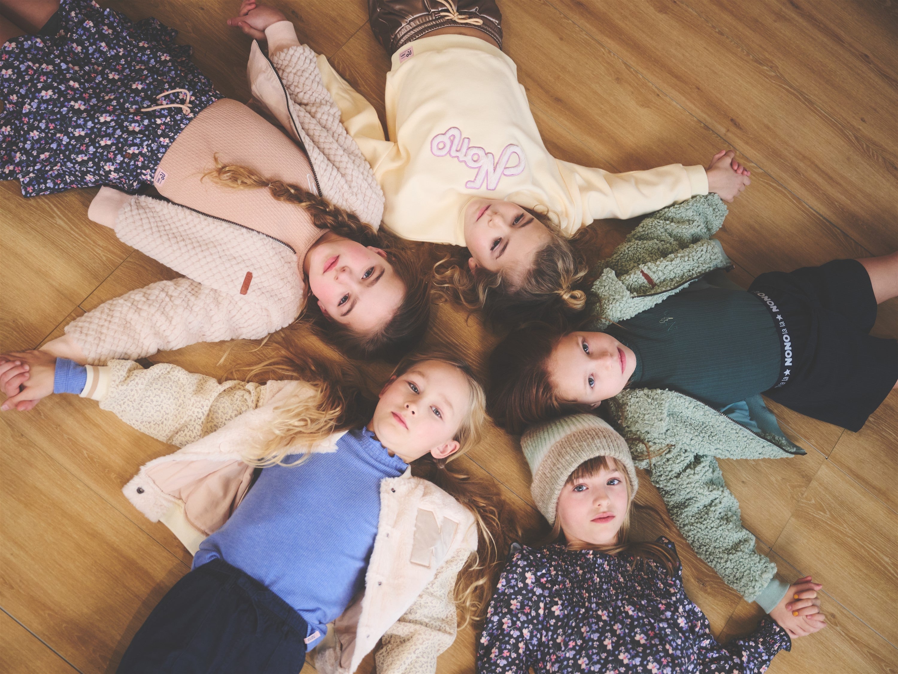 NoNo Kina Melange Rib Jersey Tshirt Blauw