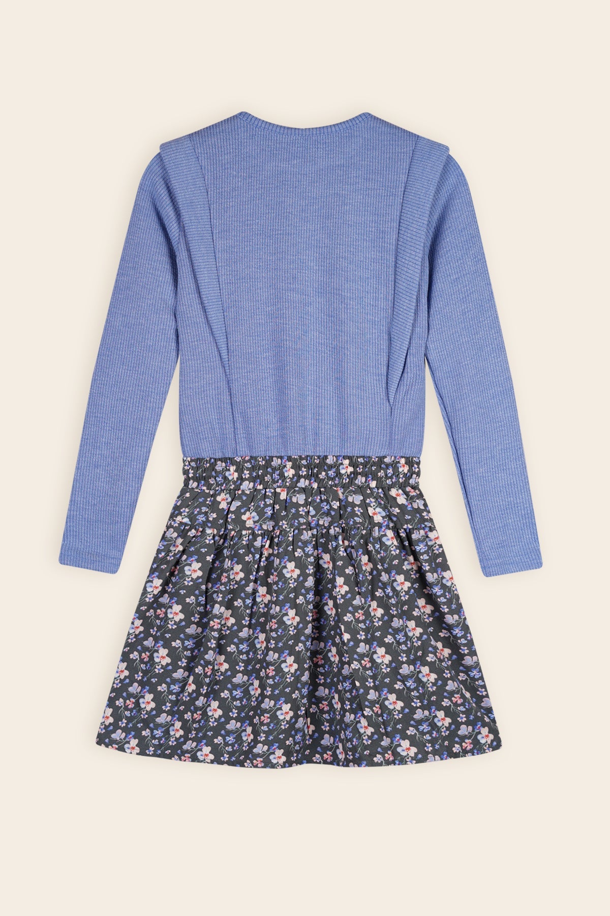 NoNo Morly Combi Jurk AOP Groen