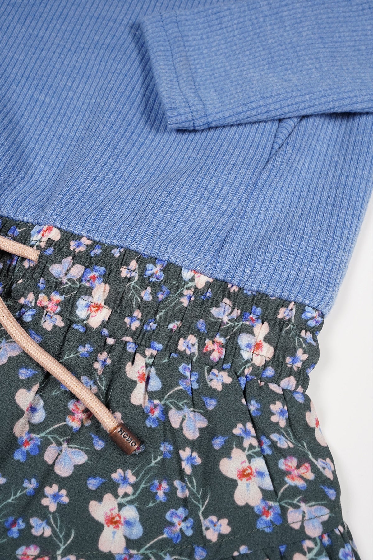 NoNo Morly Combi Jurk AOP Groen