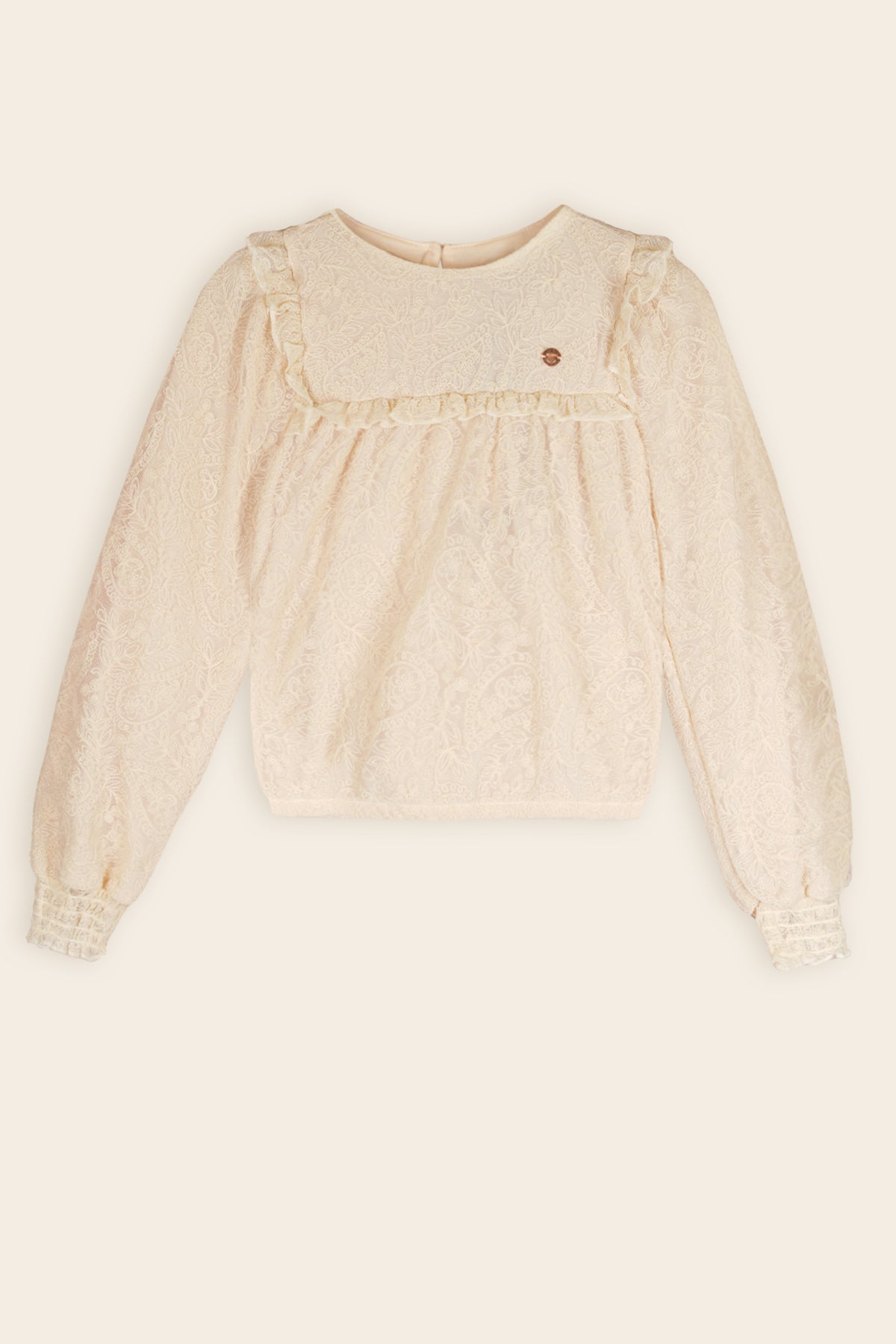 NoNo Tirzy Mesh Blouse Ivoor