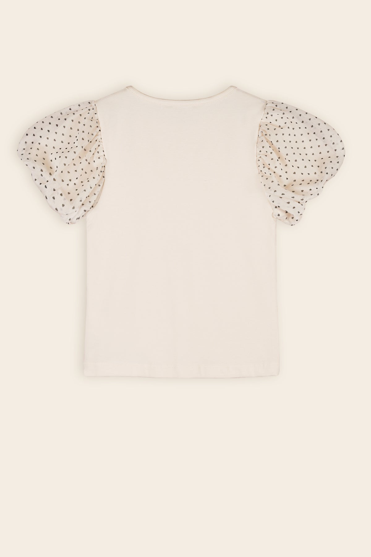 NoNo Kaya Tshirt Ballon Mouw Ivoor