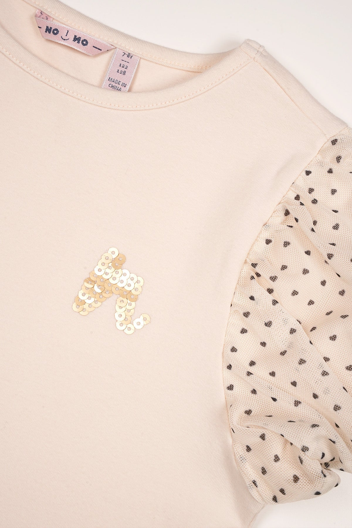 NoNo Kaya Tshirt Ballon Mouw Ivoor