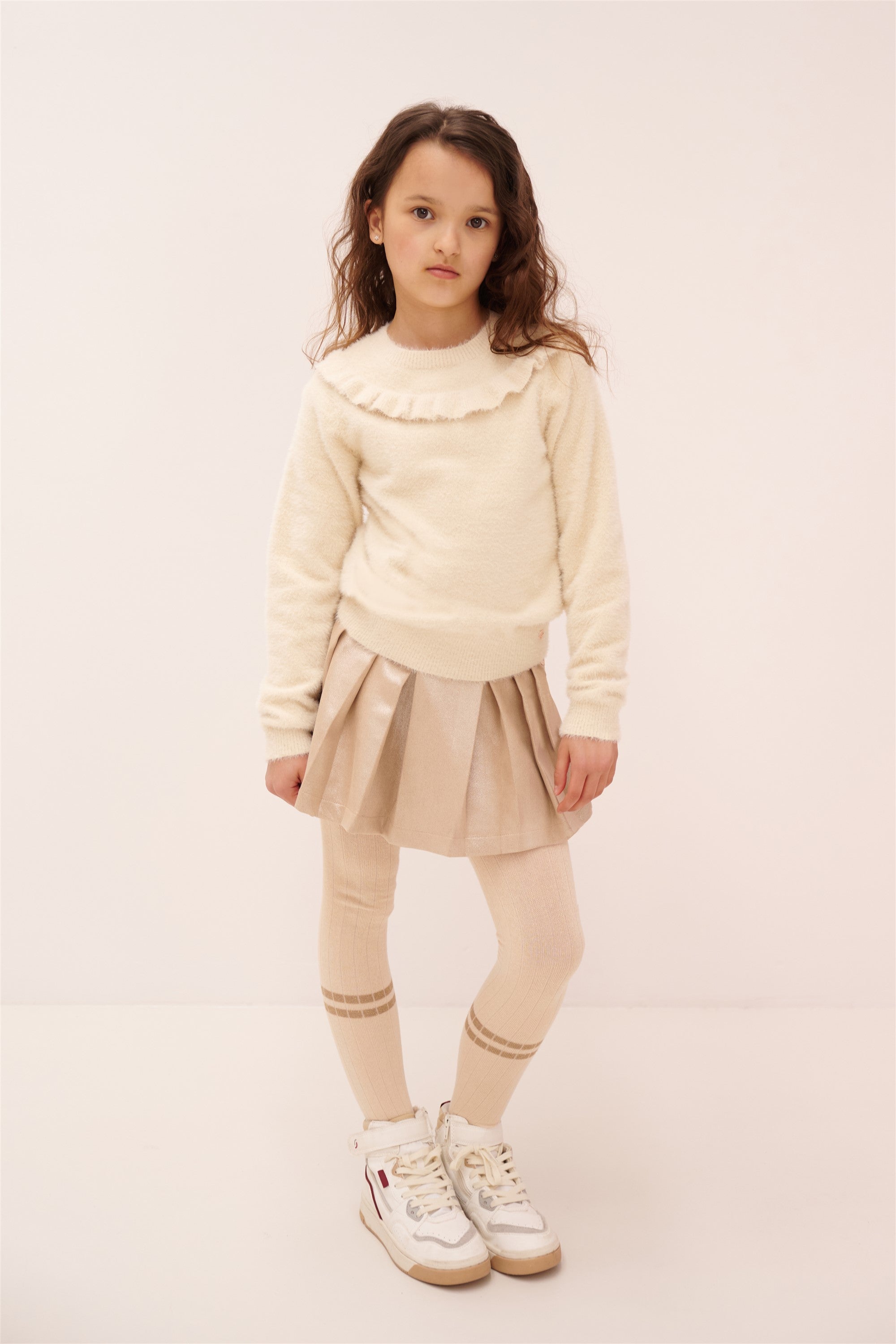 NoNo Sella Suede Skort Licht Goud