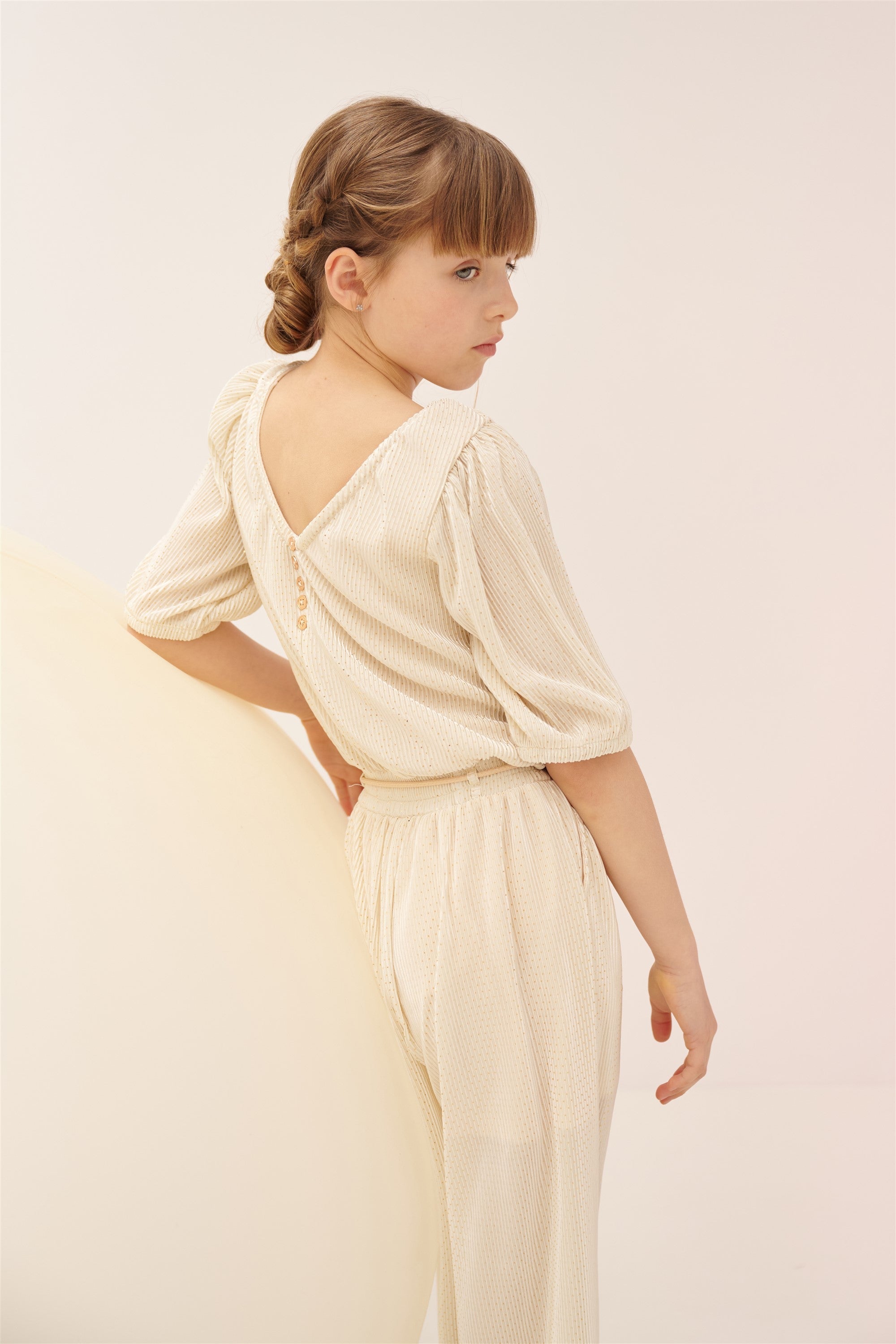 NoNo Sulai Jumpsuit Licht Goud