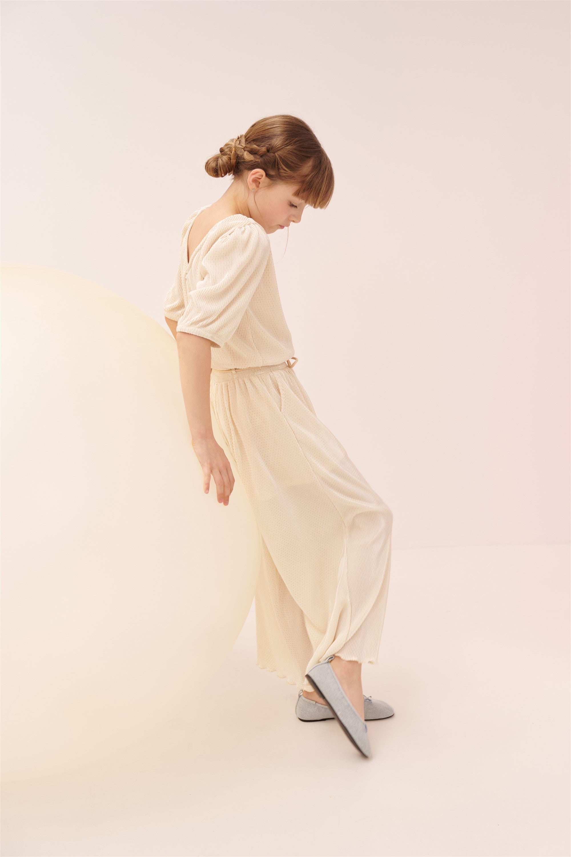NoNo Sulai Jumpsuit Licht Goud