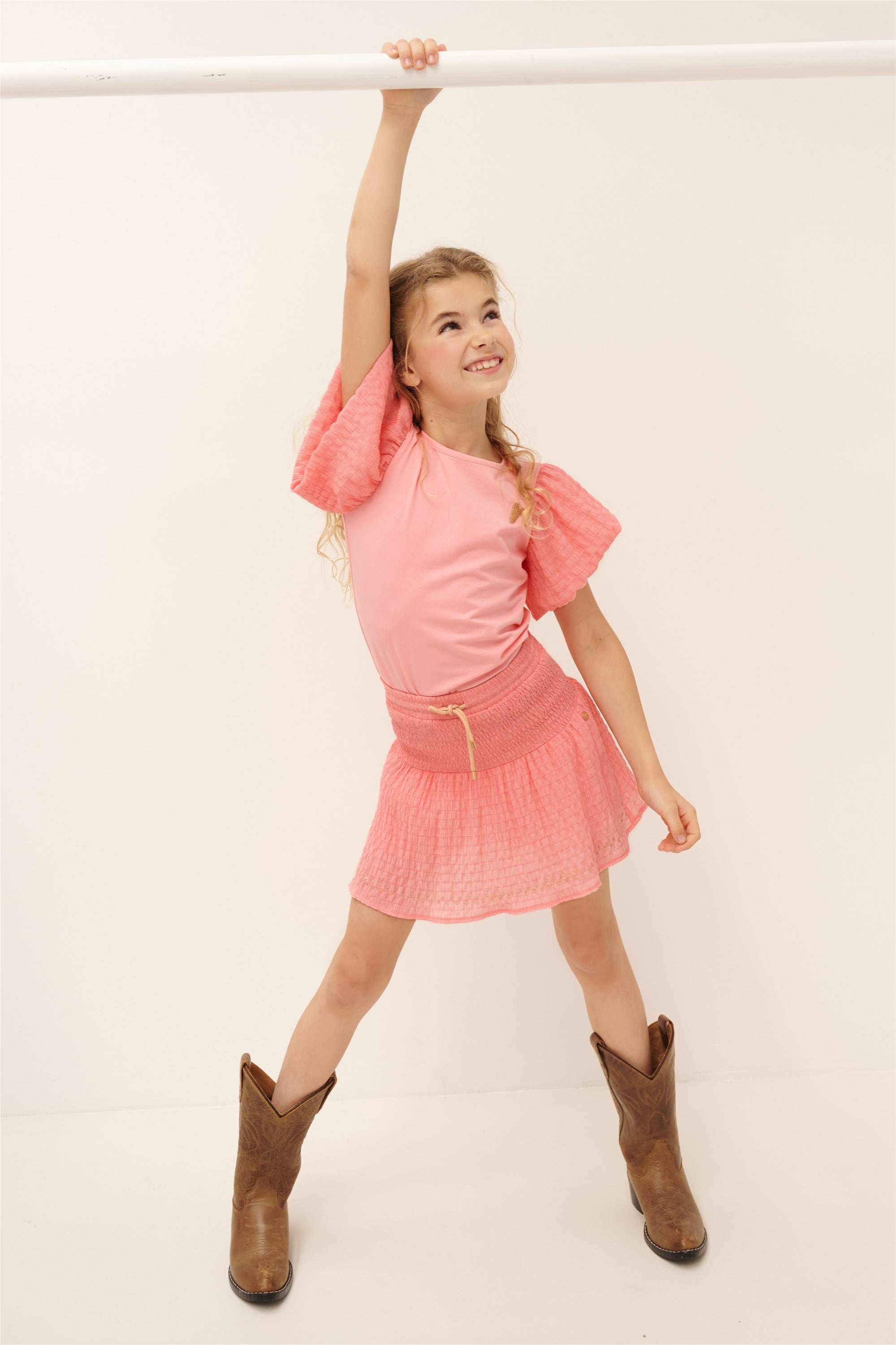 NoNo Nami Rock mit gesmoktem Bund Rose