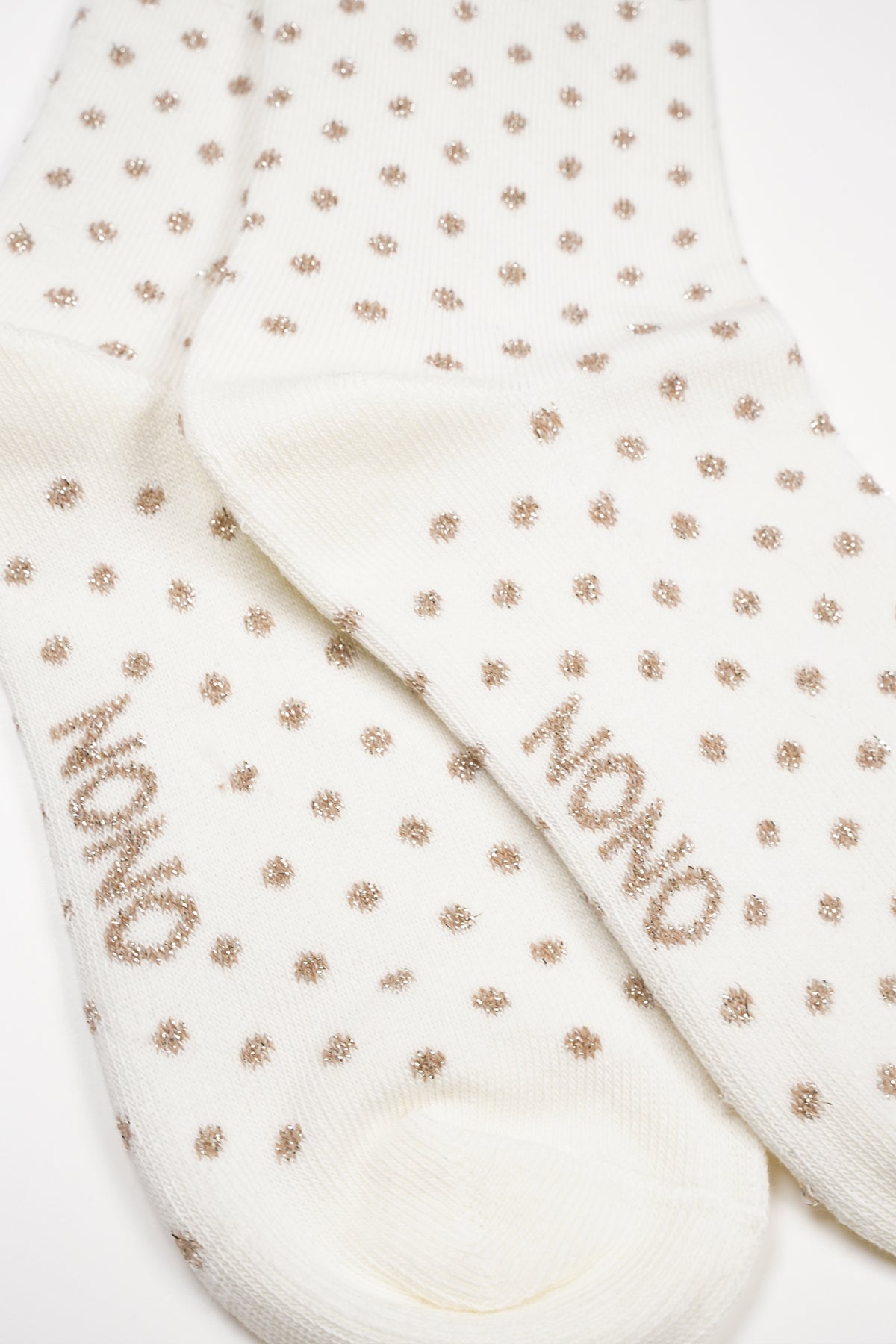 NoNo Rabi Lange Stippen Sok Ivoor