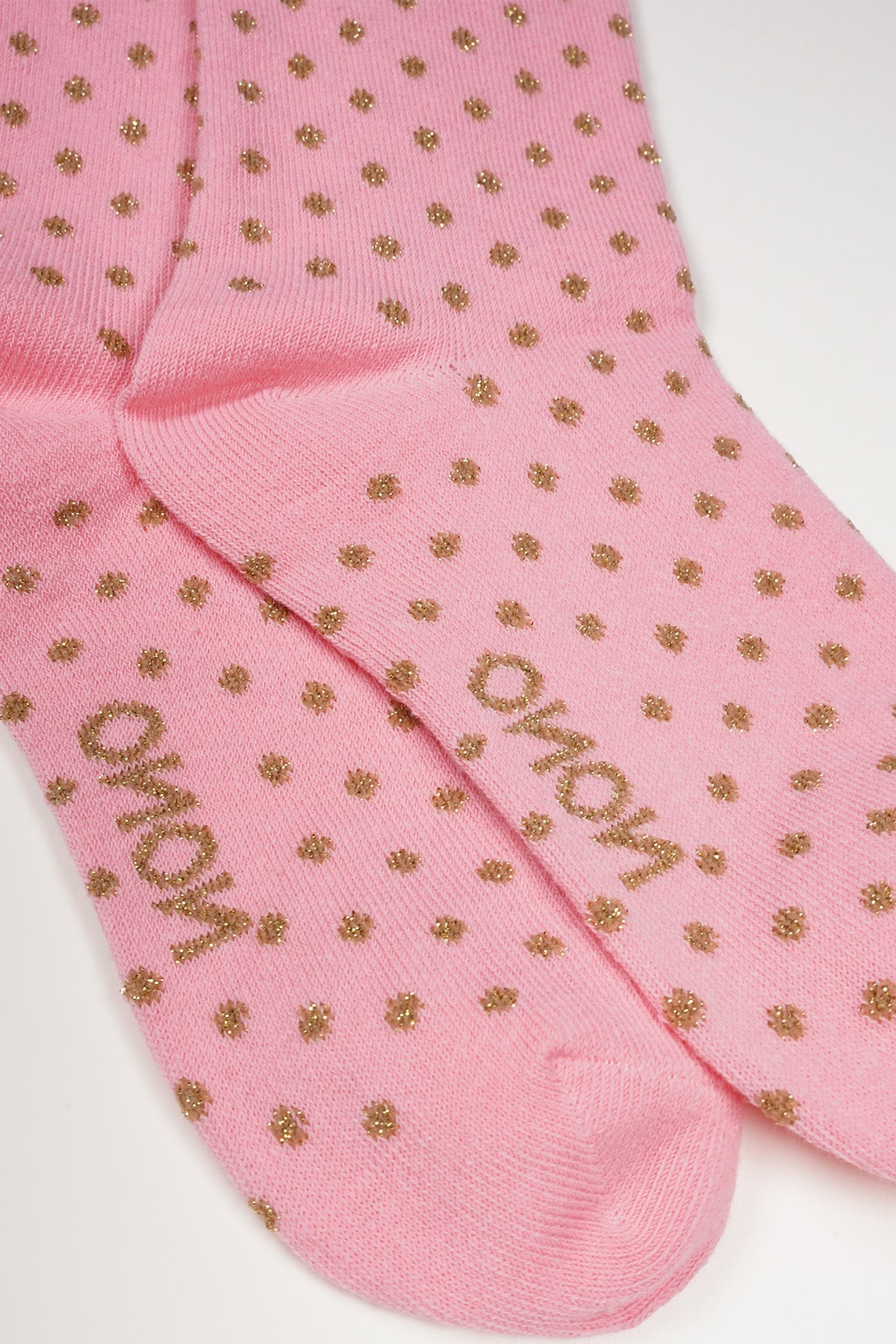 NoNo Rabi Lange Punkte Socken Rose