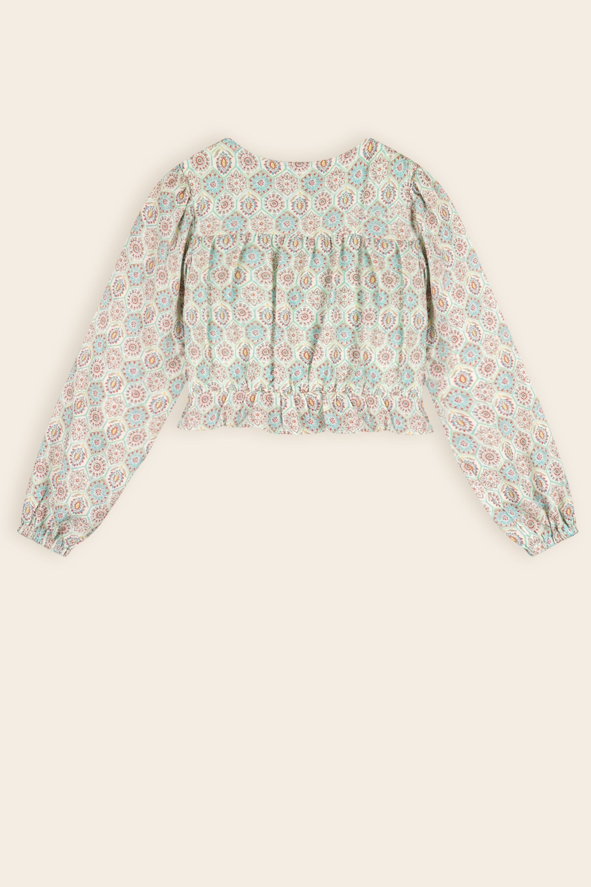 NoNo Timba Bluse Mintgrün