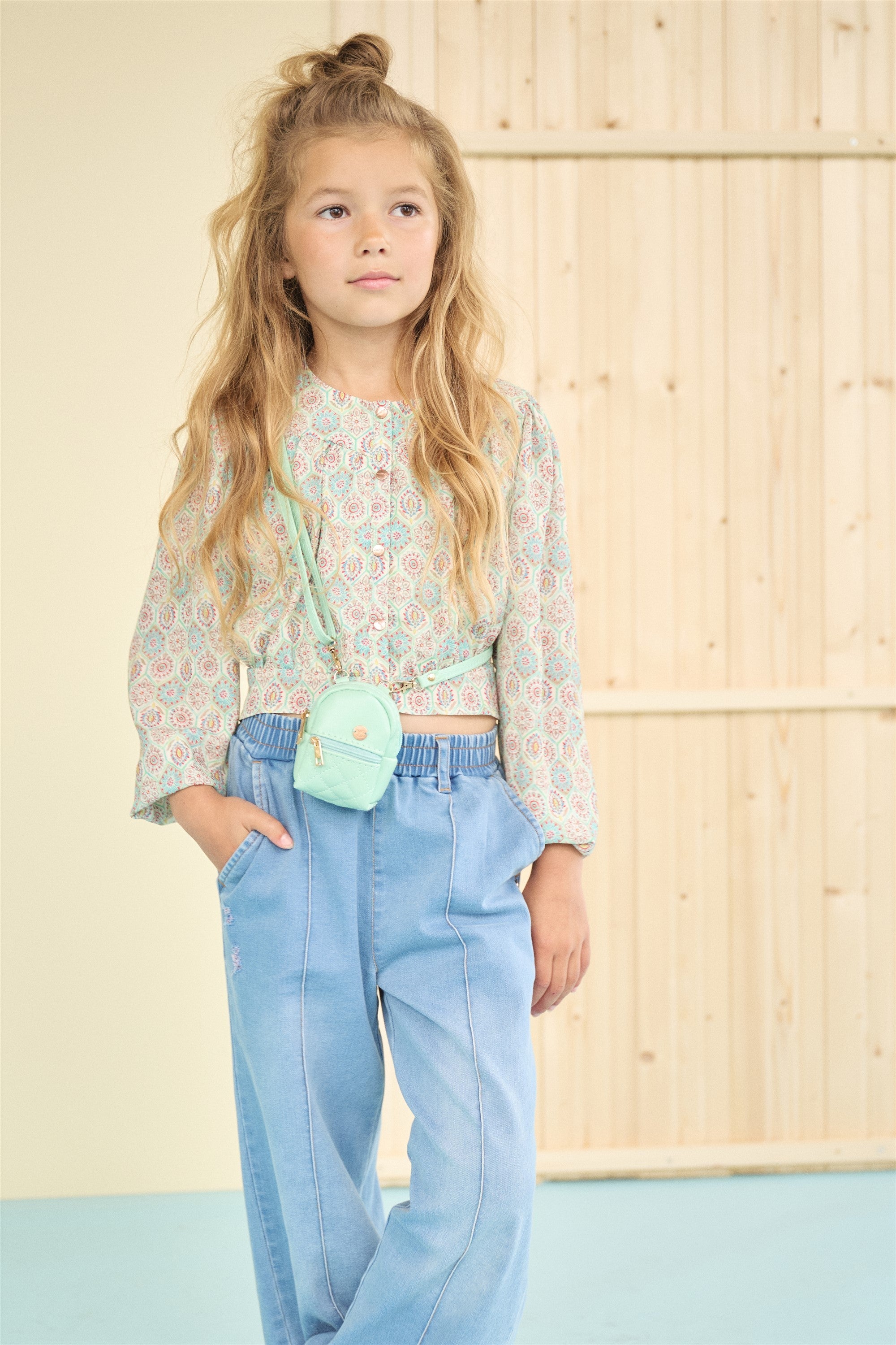 NoNo Timba Blouse Mint Groen