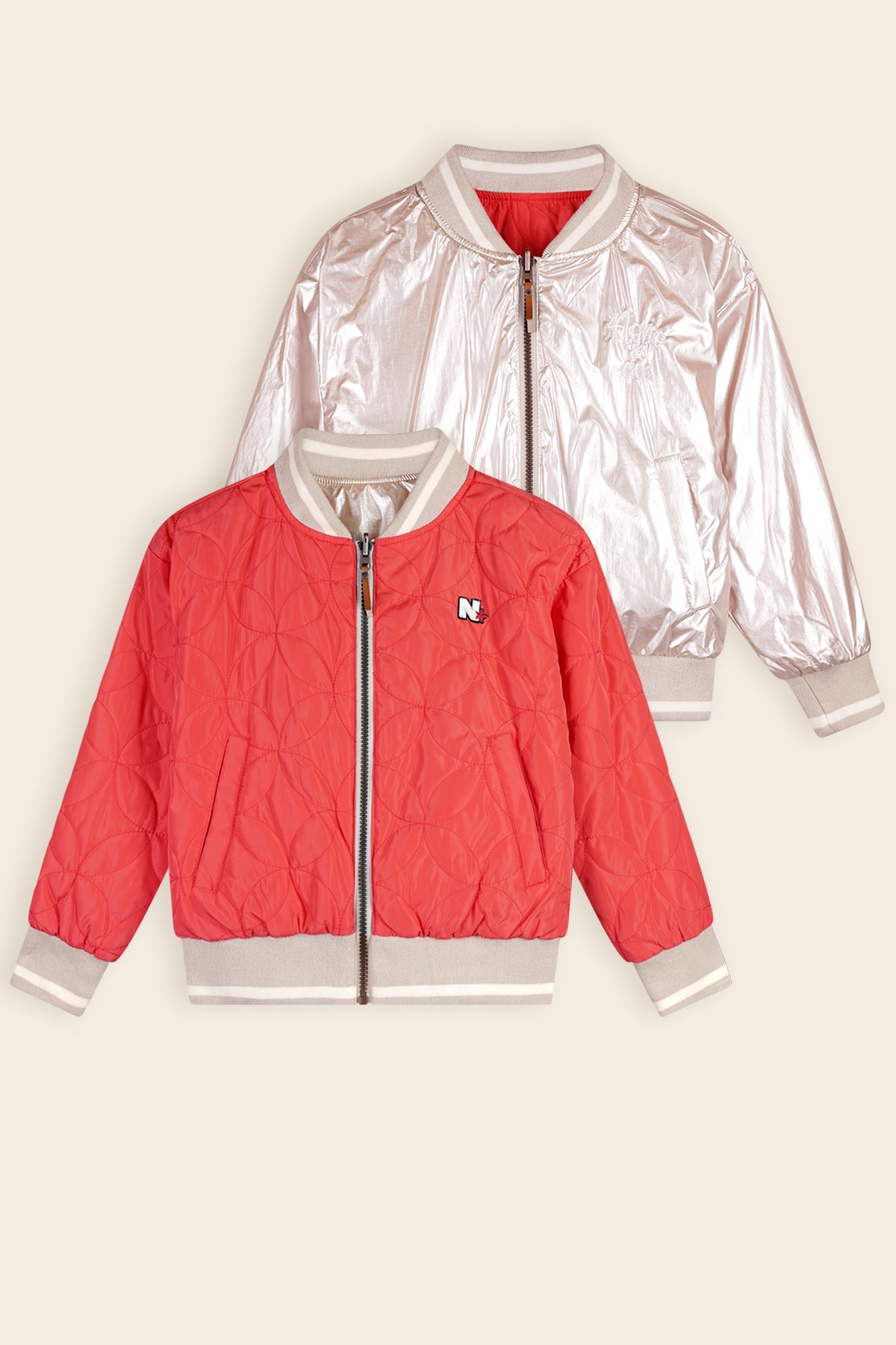 NoNo Dotty Summer Jacket Silver