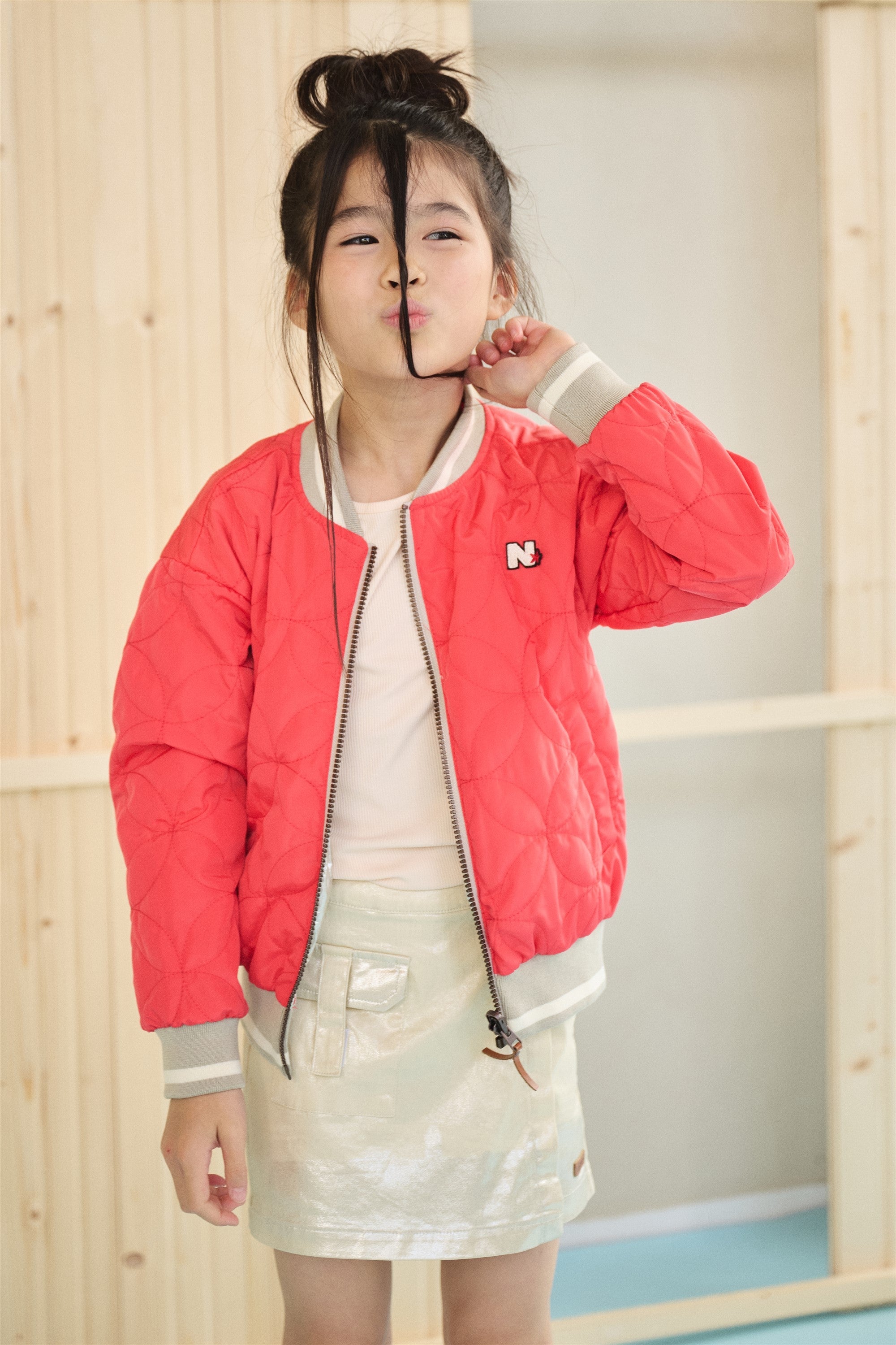 NoNo Dotty Summer Jacket Silver