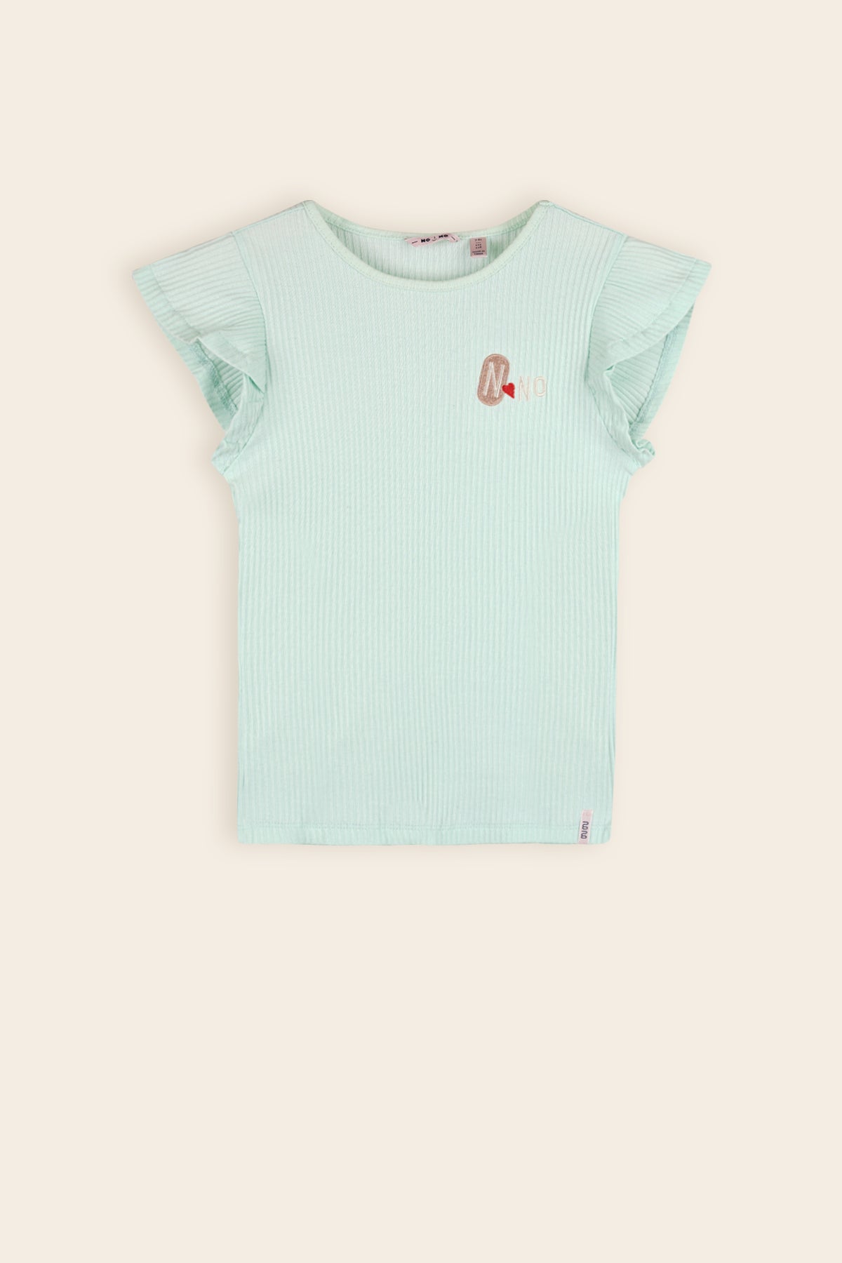 NoNo Kesta Rib Top Mint Groen