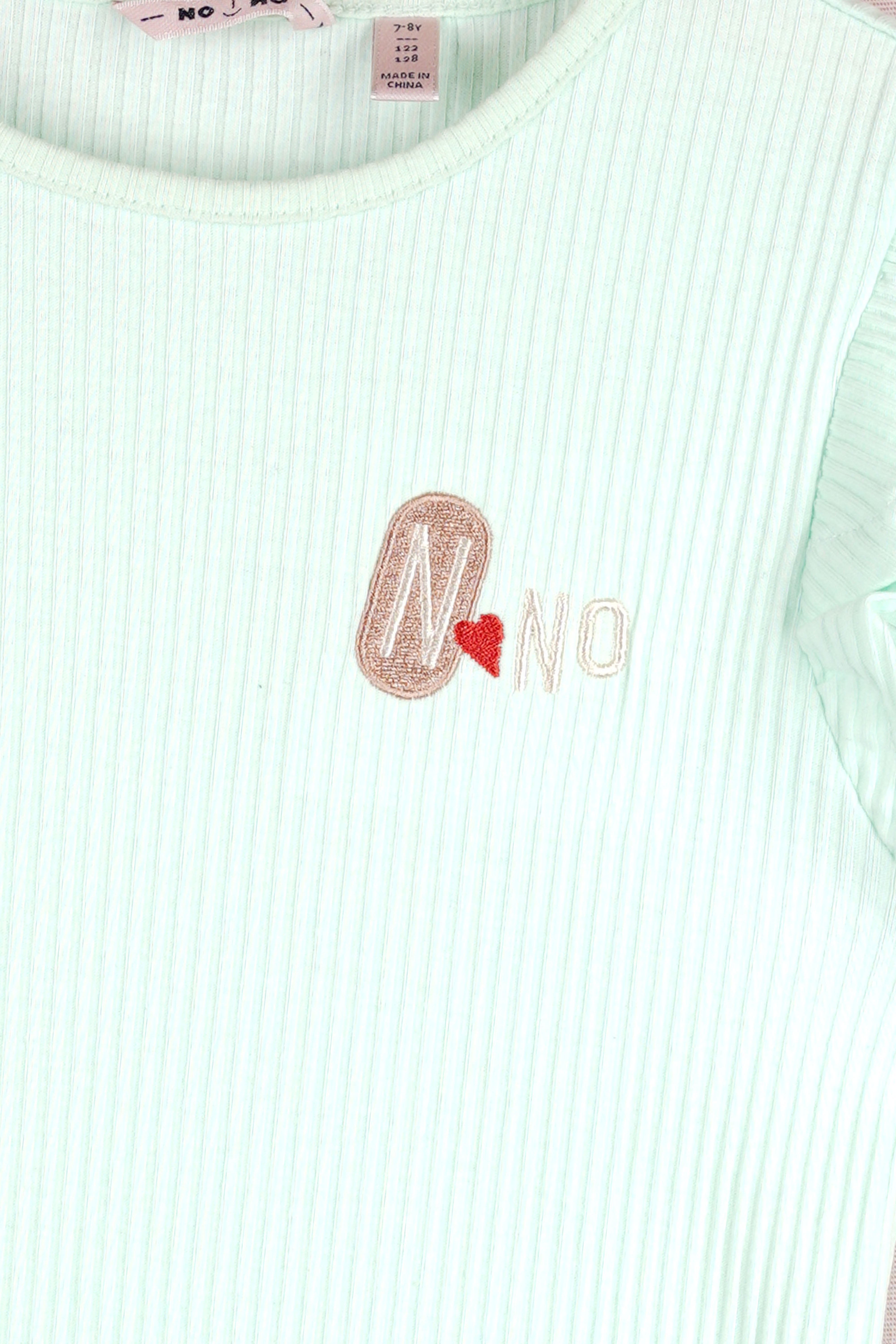 NoNo Kesta Rib Top Mint Groen