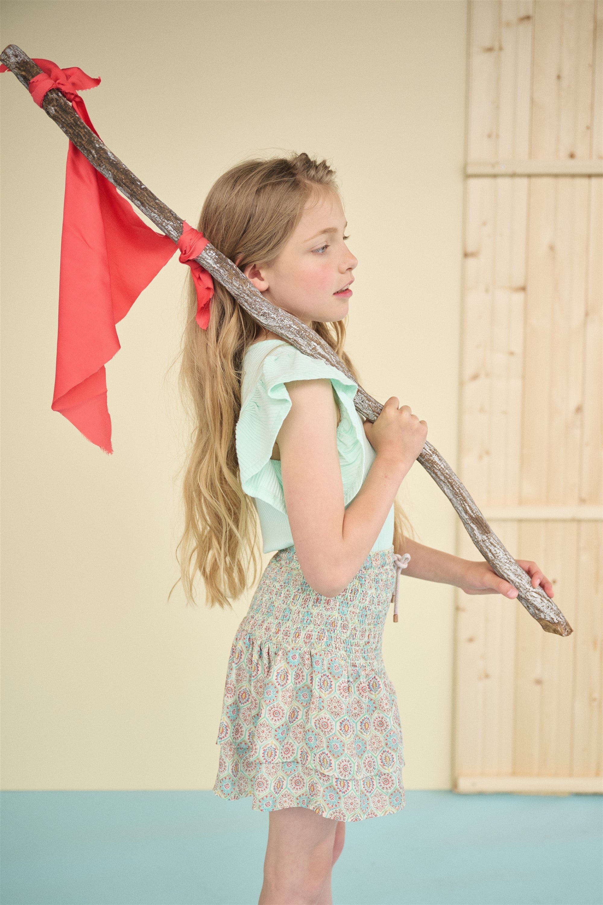 NoNo Kesta Rib Top Mint Groen