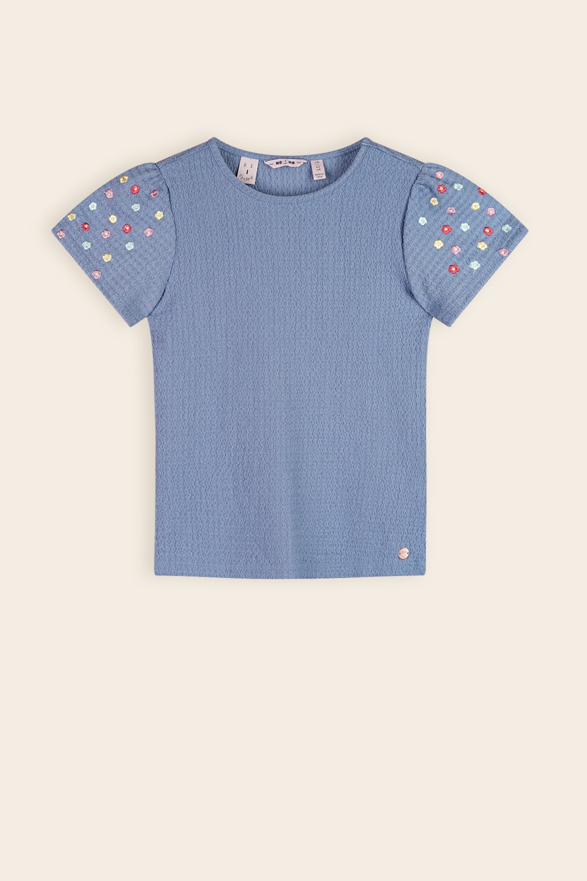 NoNo Kaby Top Denim Blauw
