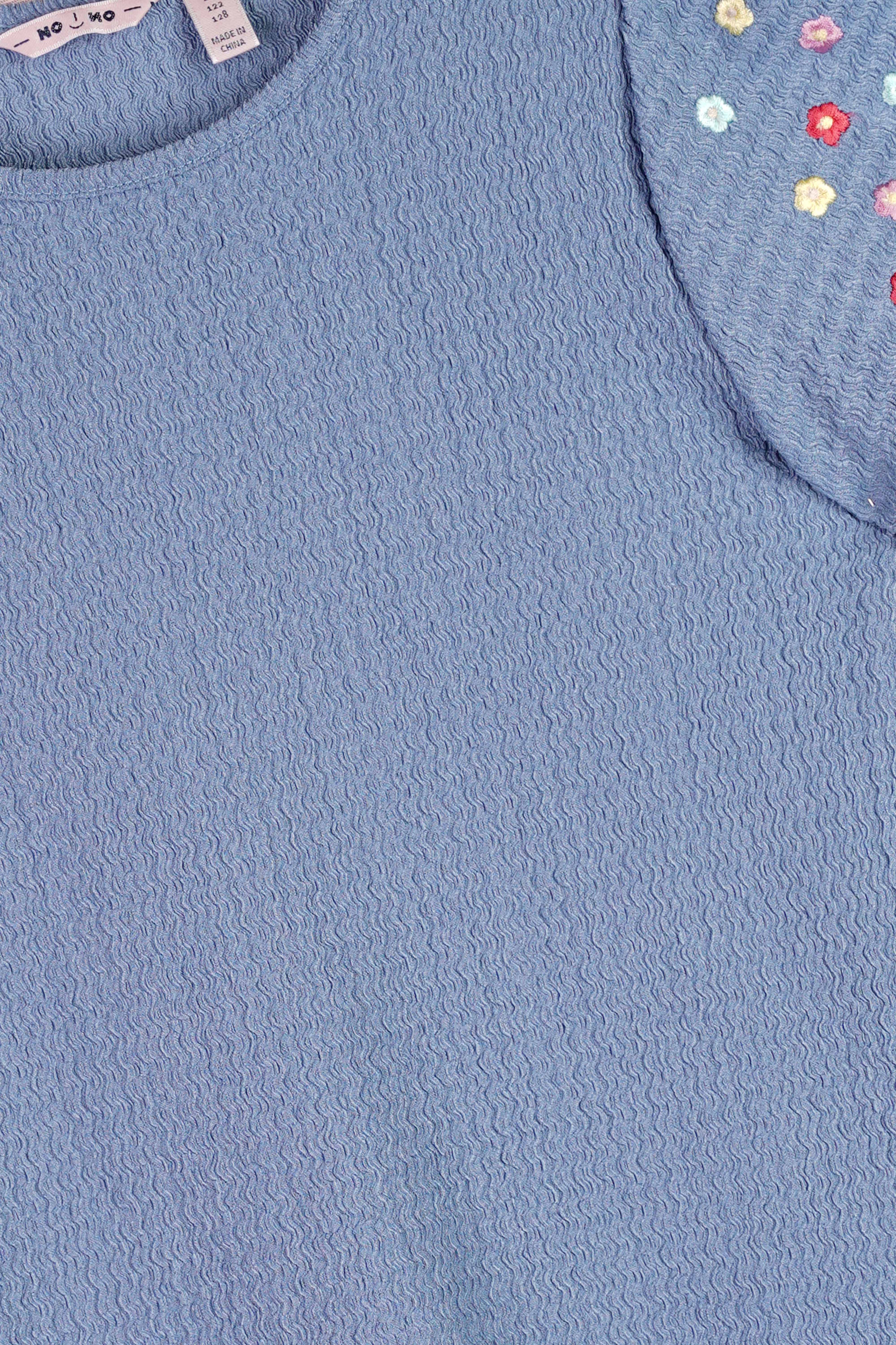 NoNo Kaby Top Denim Blauw