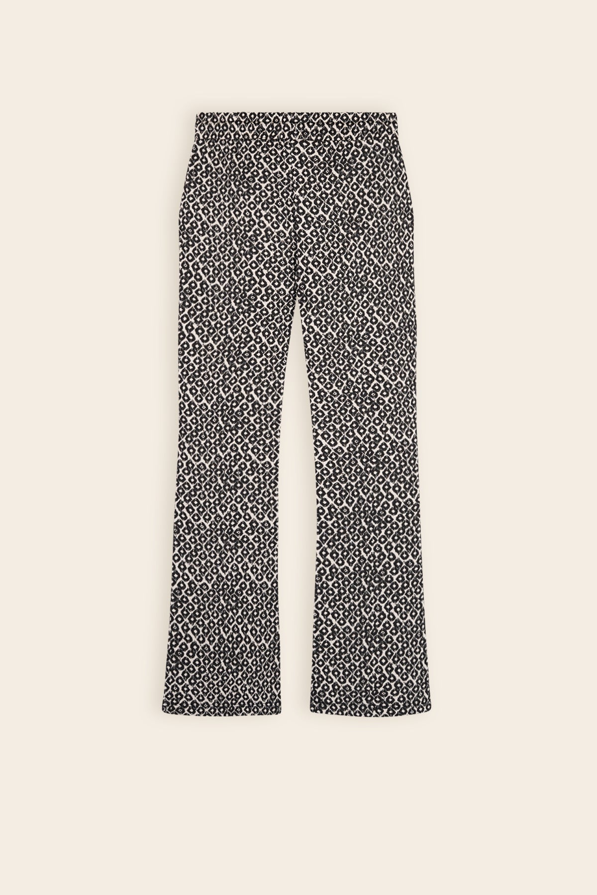 NoNo Sady Flared Broek Zwart/Wit