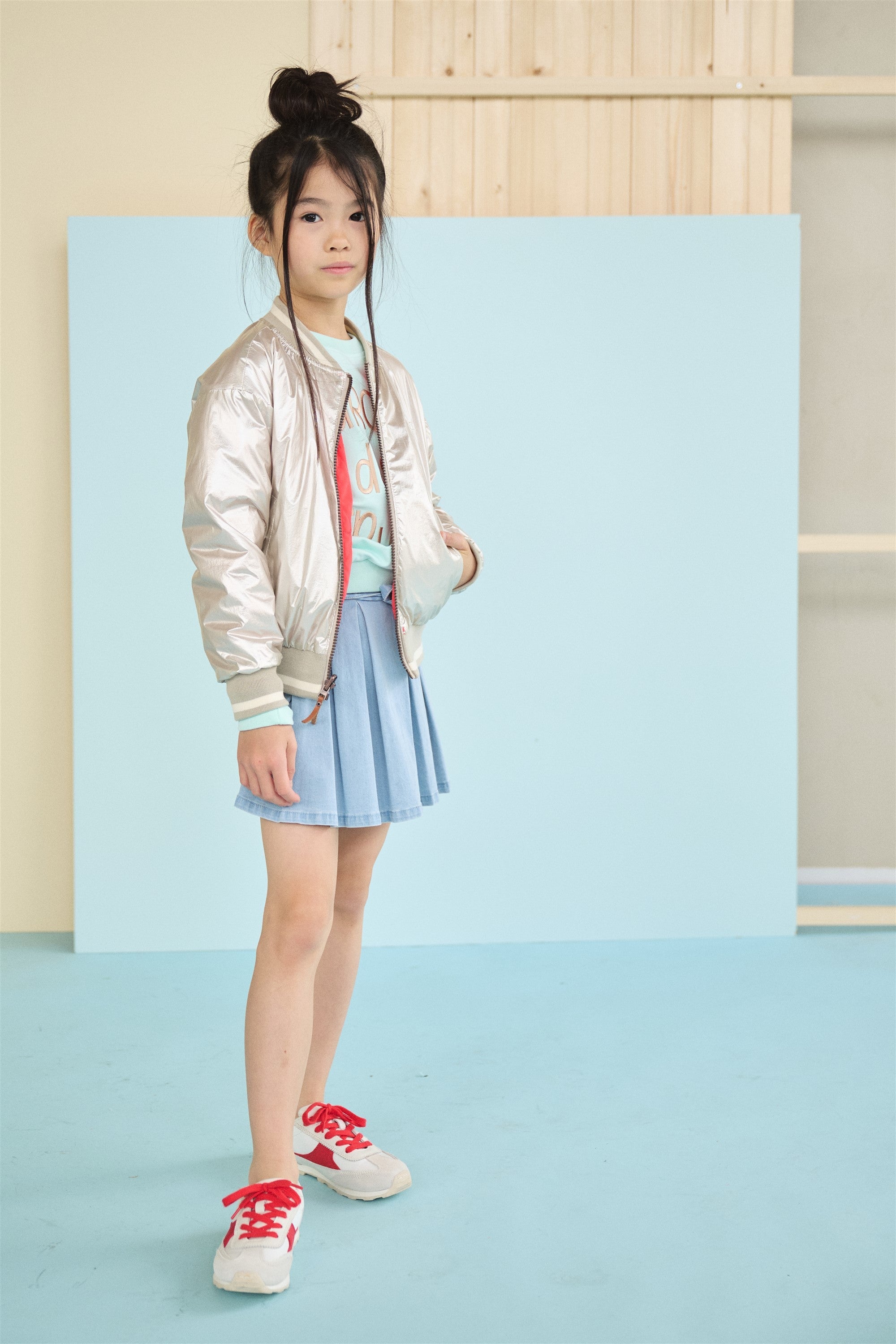 NoNo Sella Skort Denim Blauw