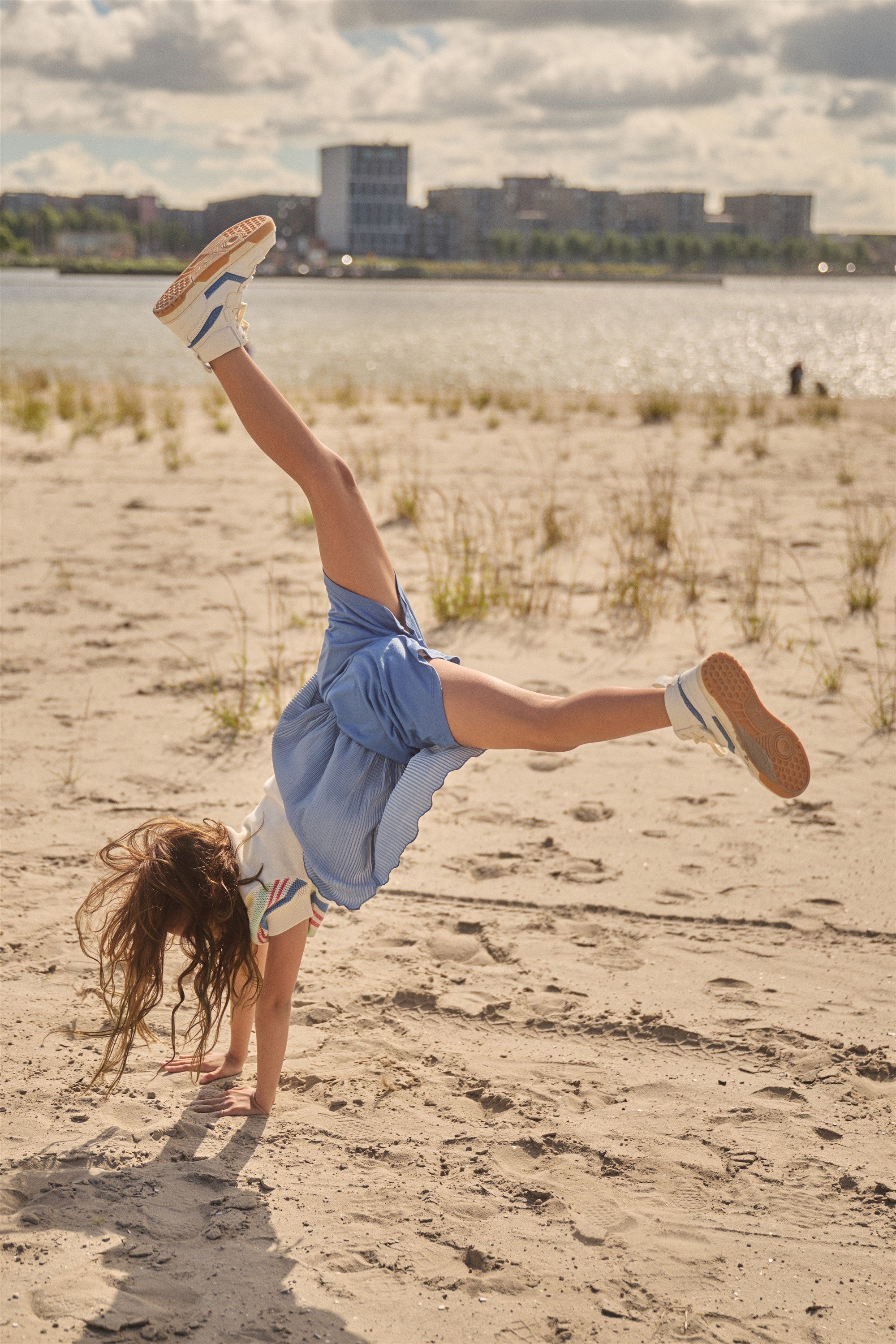 NoNo Norah Rok Denim Blauw