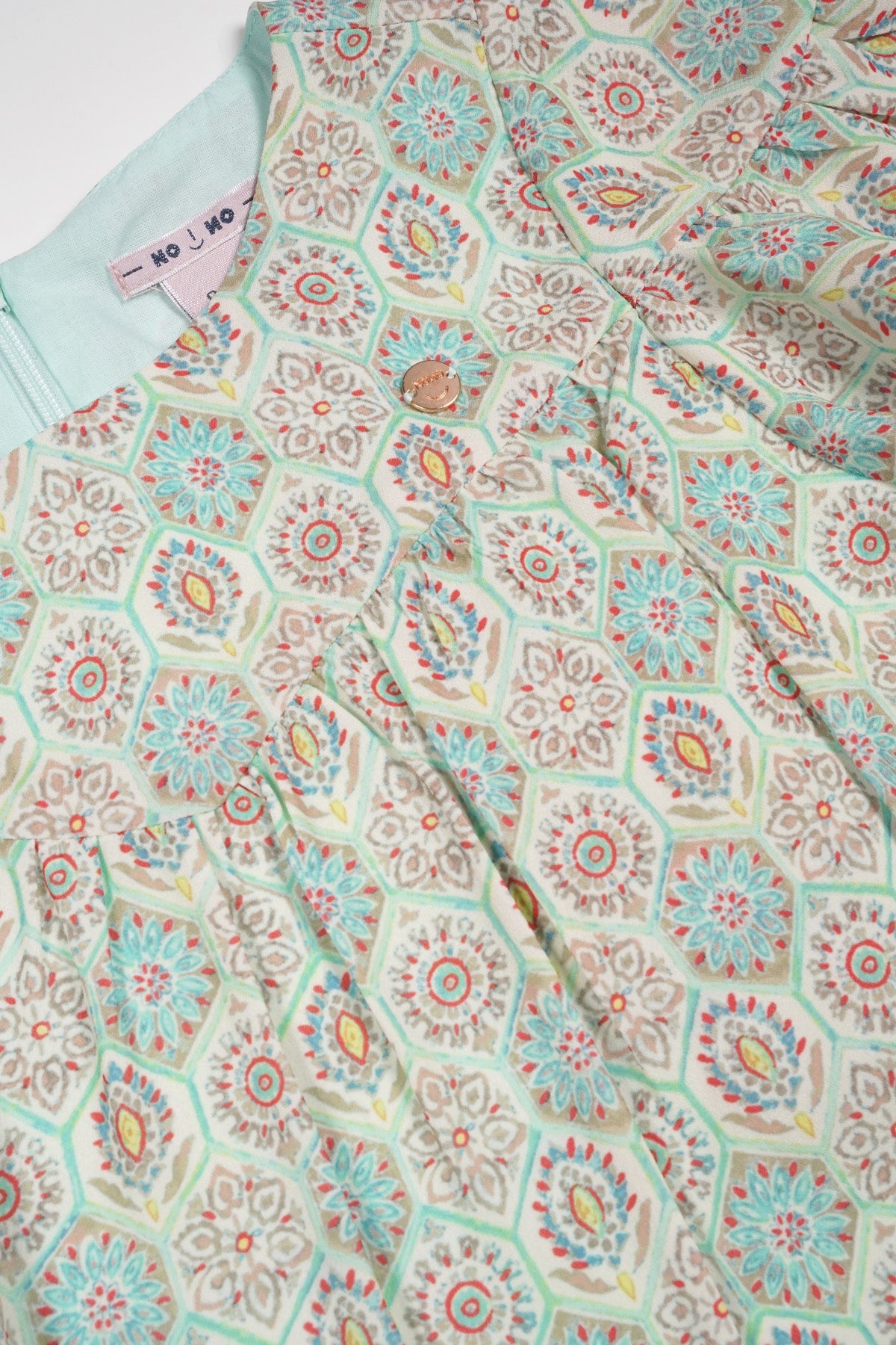 NoNo Merle Jurk Mint Groen