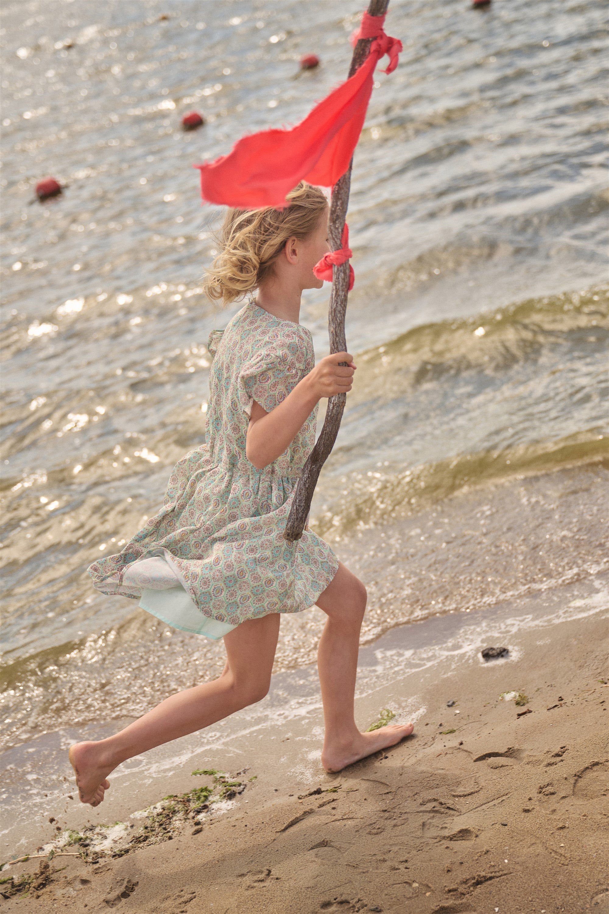 NoNo Merle Jurk Mint Groen