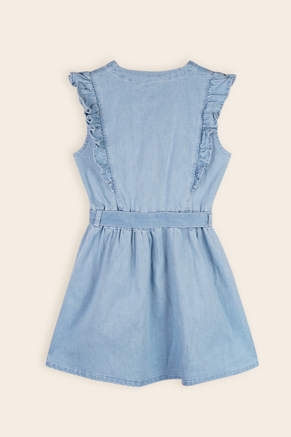 NoNo Masa Jurk Denim Blauw